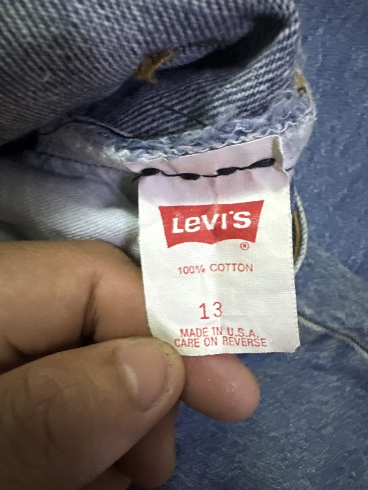 Levi's × Vintage Vintage 90s Levis 501 Button 544 Butterfly Jeans Size US 30 / EU 46 - 13 Thumbnail