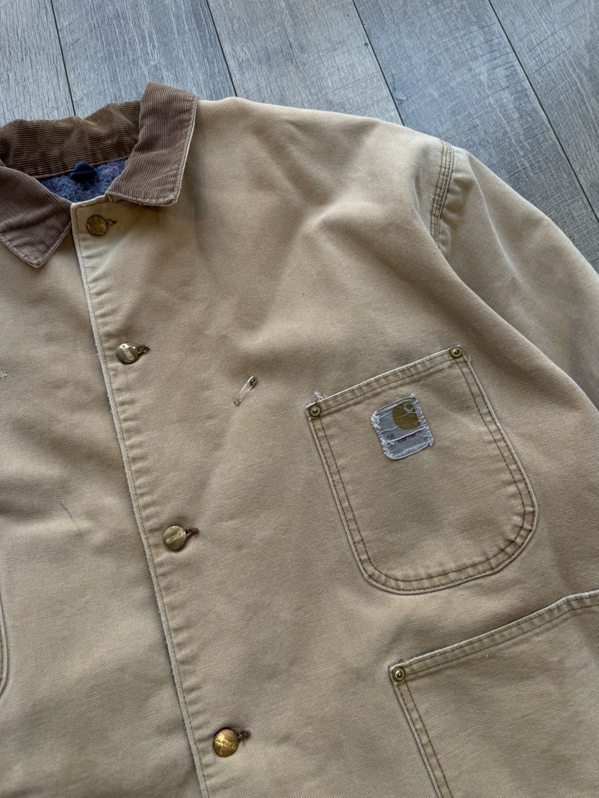 Carhartt Vintage 90s Carhartt Barn Jacket blanket lined XL Size US XL / EU 56 / 4 - 4 Thumbnail