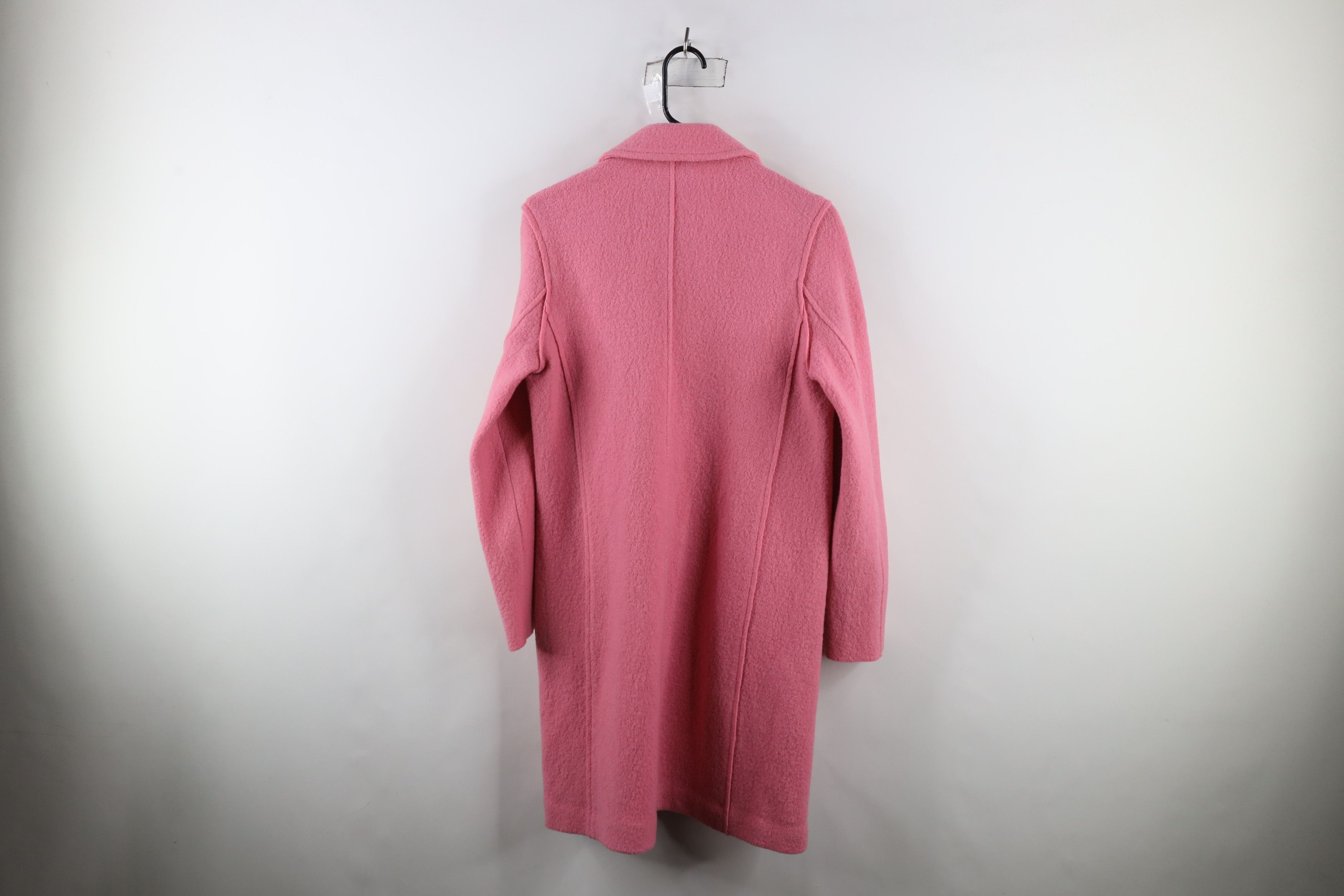 J.Crew × Vintage J Crew Italian Boiled Wool Daphne Topcoat Jacket Pink Size XS / US 0-2 / IT 36-38 - 10 Thumbnail