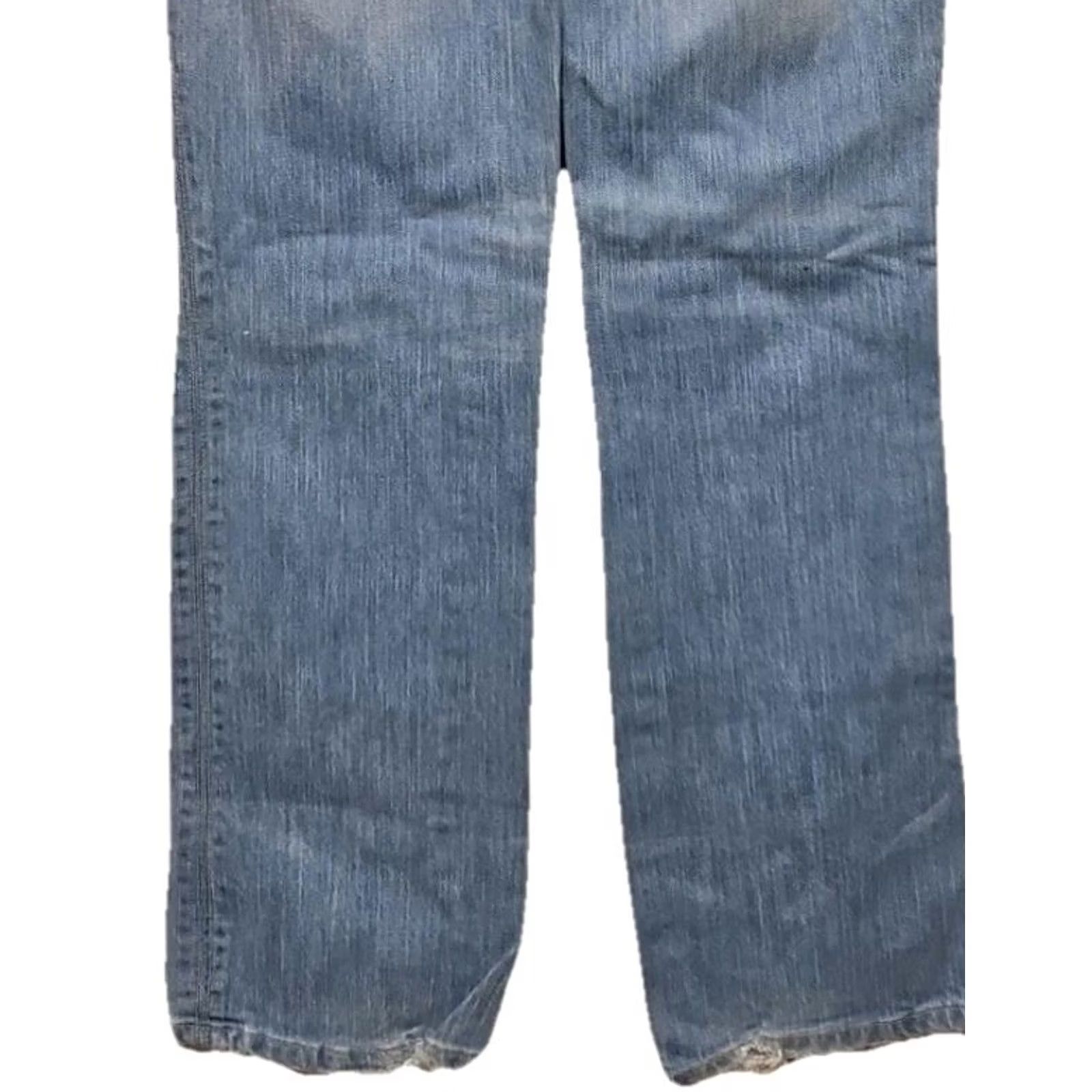Vintage VINTAGE Y2K AriZona Jeans Women’s Straight Blue 28x29 Regular Mid Rise Embroidered Pockets Denim Cotton Blend USA Hong Kong Ladies Size 28" / US 6 / IT 42 - 6 Thumbnail