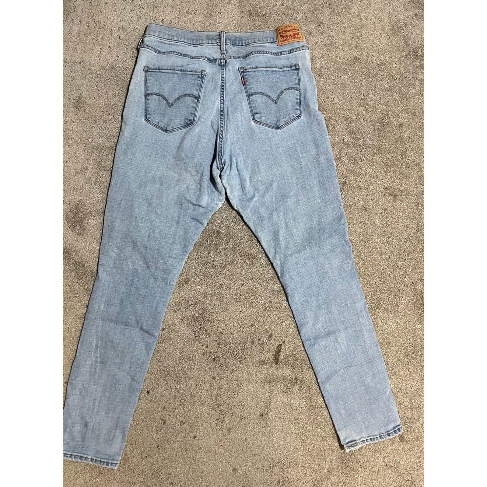Levi's Levis 311 Shaping Skinny Jeans Blue Denim 32x30 Zip Fly Super Soft Women’s Size 24" / US 00 / IT 34 - 2 Thumbnail