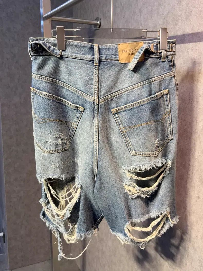 Balenciaga Balenciaga size S Denim Shorts Size US 27 - 2 Thumbnail