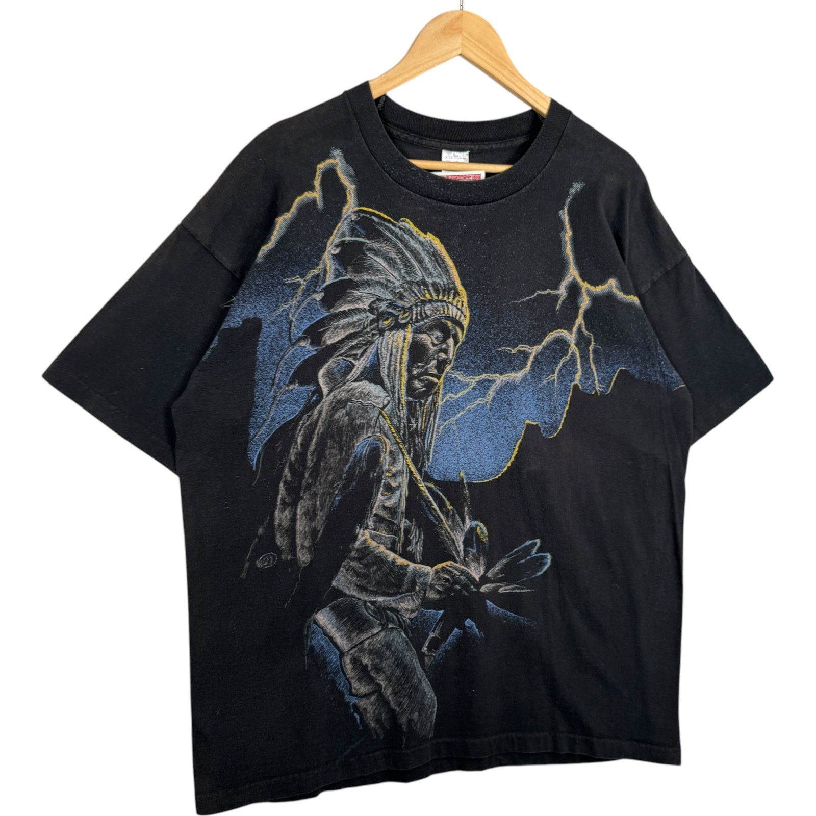 Fruit Of The Loom Vintage Native American Double-Sided Tee XXL Size US XXL / EU 58 / 5 - 4 Thumbnail