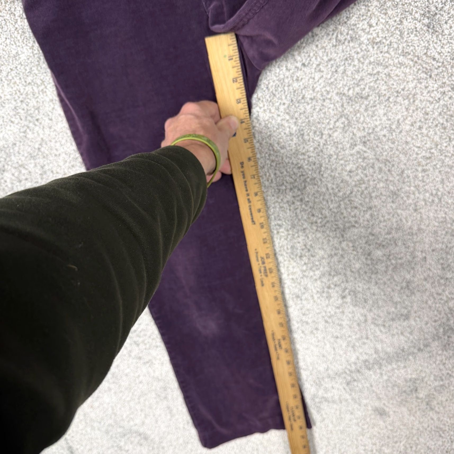 Coldwater Creek Coldwater Creek Pants P6 Petite Purple Corduroy Straight Leg Ankle Stretch Size 28" / US 6 / IT 42 - 4 Thumbnail