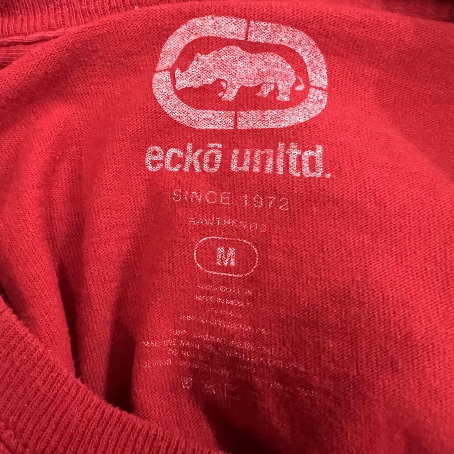 Ecko Unltd. ECKO Unltd. T-Shirt Adult M Red Graphic Short Sleeve Crew Neck Shirt Mens Size US M / EU 48-50 / 2 - 6 Thumbnail