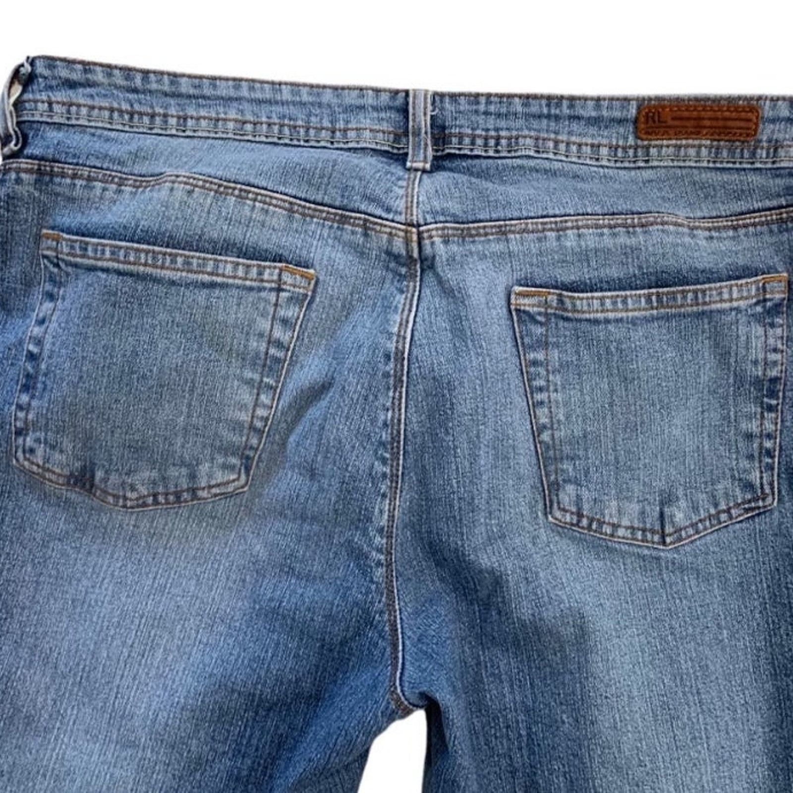 Polo Ralph Lauren Polo Ralph Lauren Women's Size 12 Jeans Stretch Kelly Cuffed Size 34" / US 12 / IT 48 - 8 Thumbnail