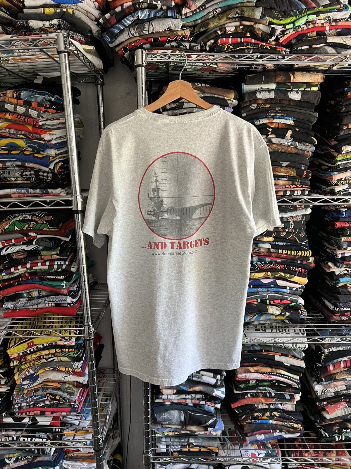 Fruit Of The Loom 2000s Submarines Types of Ships Targets Military Random Tee Size US L / EU 52-54 / 3 - 5 Thumbnail