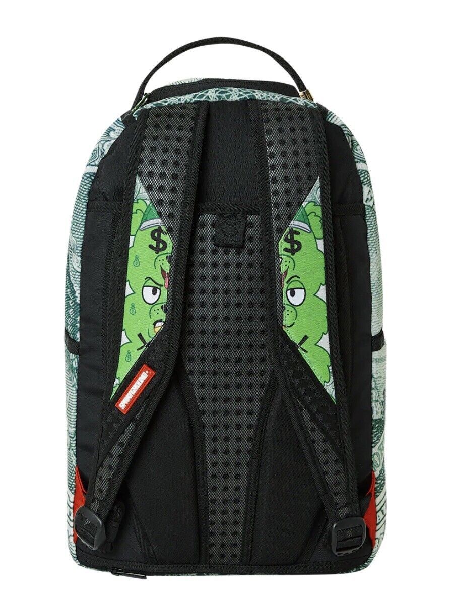 Sprayground Sprayground Seeing TRIPLE MONEY BEAR Green Backpack Size ONE SIZE - 3 Thumbnail