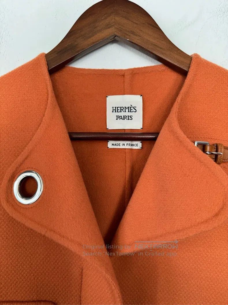 Hermes Hermes Orange cashmere short jacket Size XS / US 0-2 / IT 36-38 - 2 Thumbnail