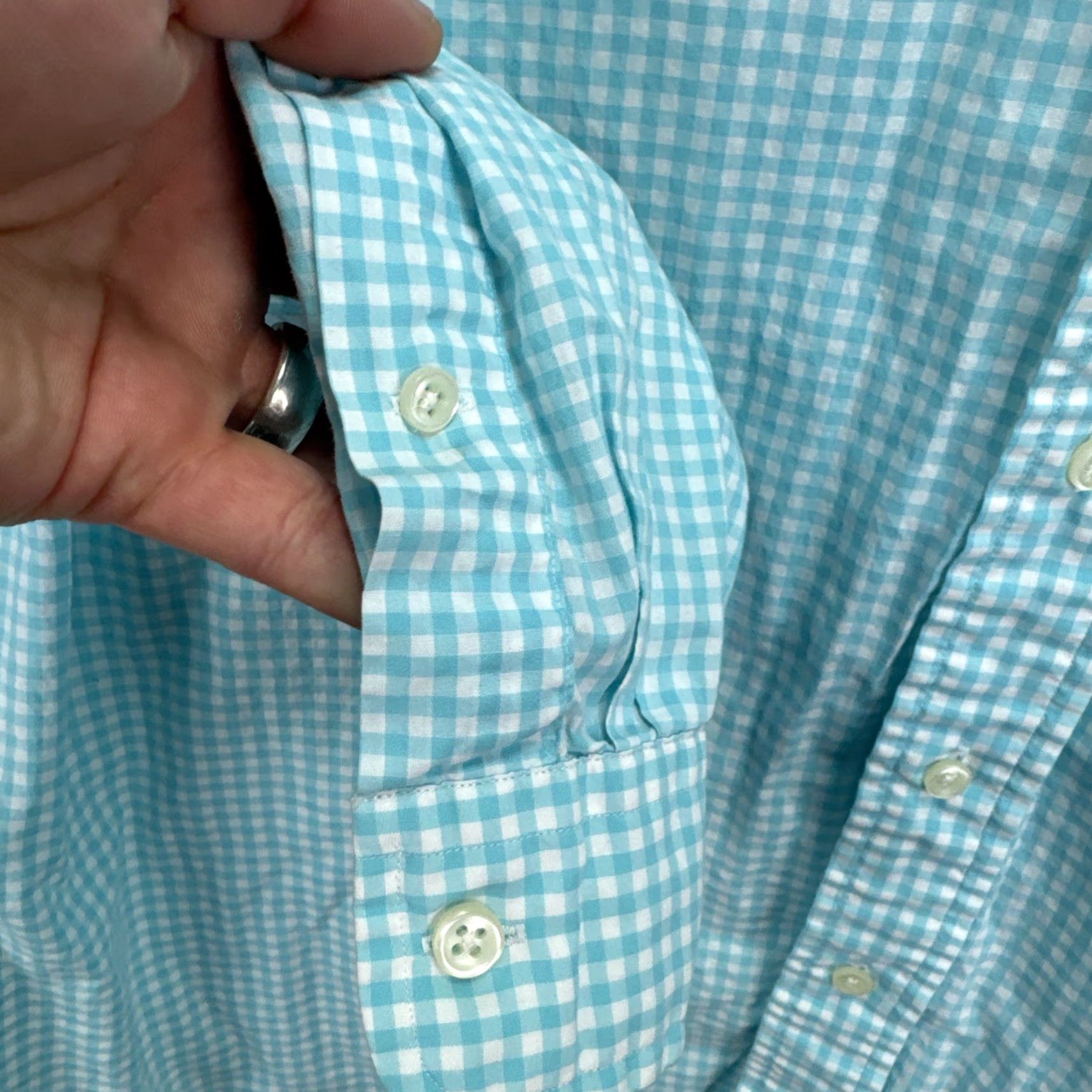 Ralph Lauren VINTAGE Ralph Lauren Plaid Button-Up Shirt Mens 3XL Blue Short Sleeve Classic Fit Preppy Size US XXL / EU 58 / 5 - 7 Thumbnail