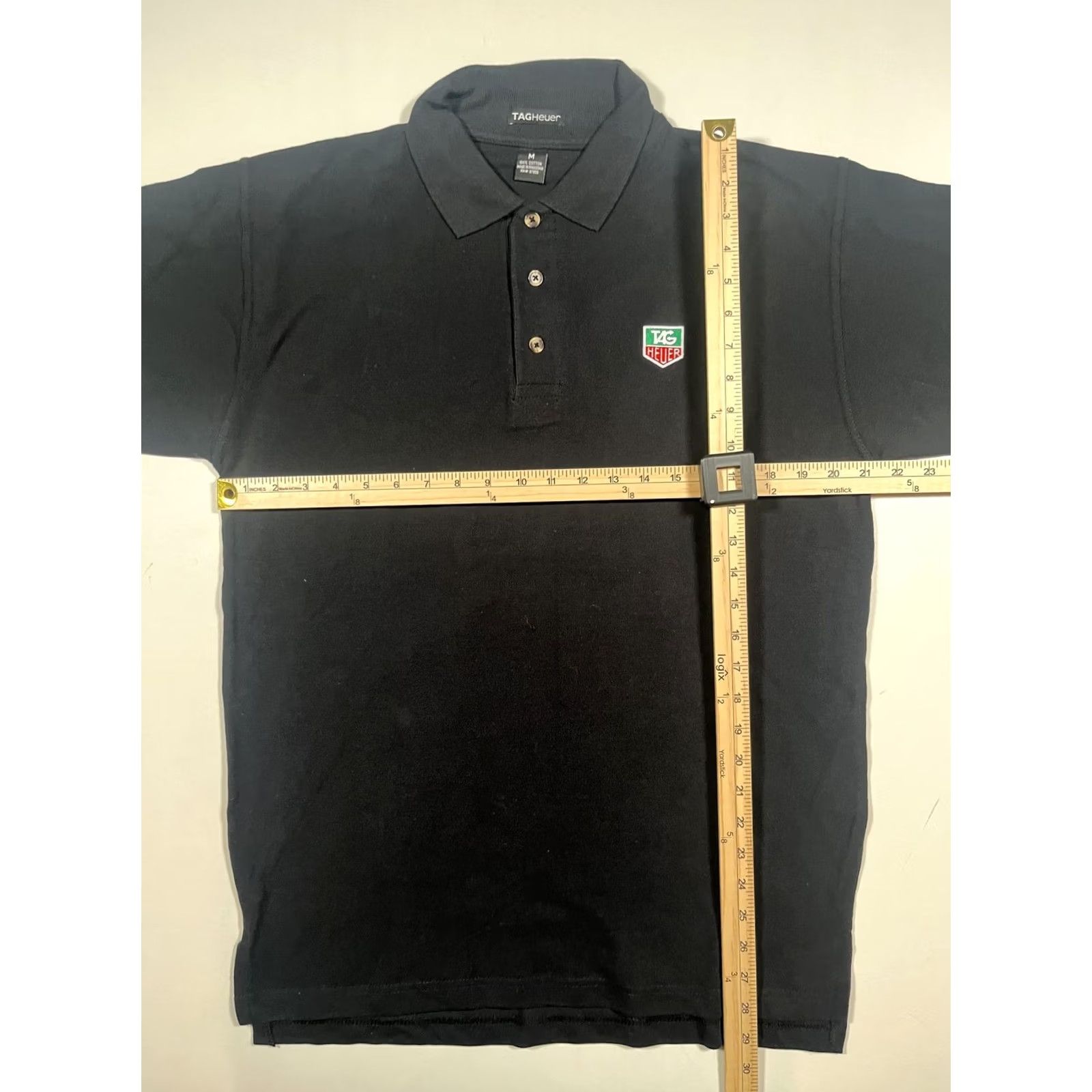Tag Heuer TAG Heuer Polo Shirt Mens M Black Embroidered Logo Cotton Casual Golf Shirt Size US M / EU 48-50 / 2 - 5 Thumbnail