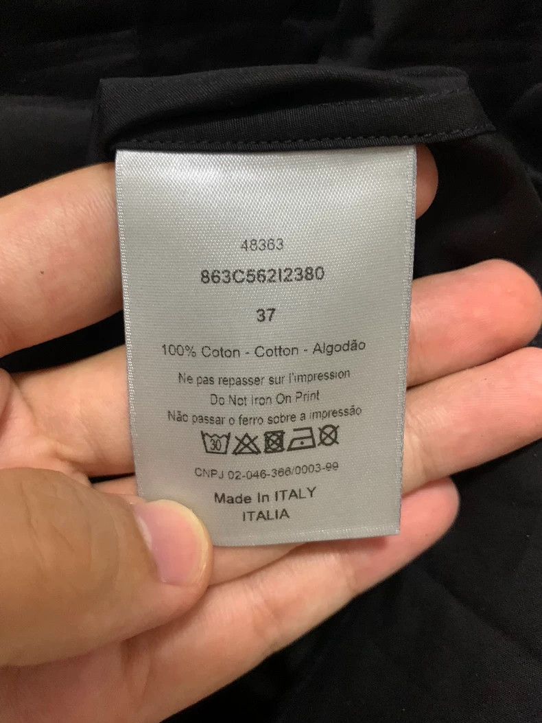 Dior Dior size 37 Black chest slogan pattern shirt Size US S / EU 44-46 / 1 - 4 Thumbnail