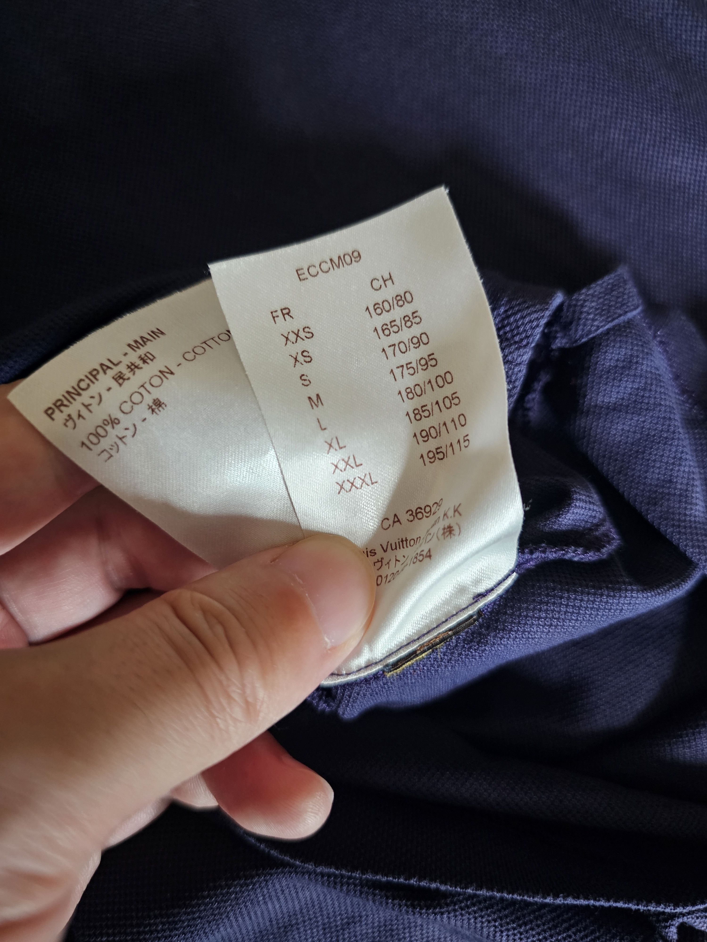 Louis Vuitton Louis Vuitton Men's Blue and Purple Polo Shirt Size XL Size US XL / EU 56 / 4 - 6 Thumbnail