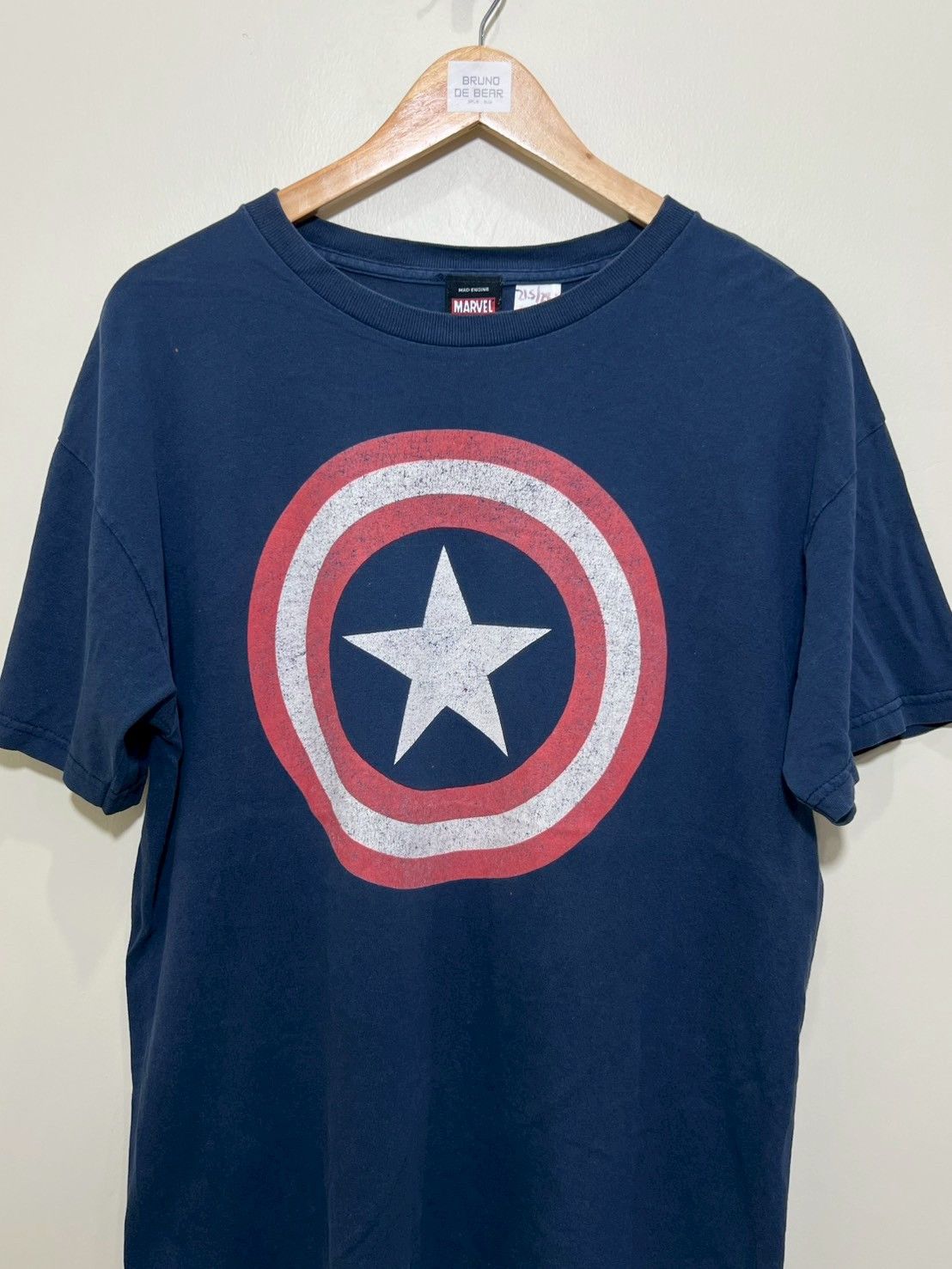 Marvel Comics × Vintage Vintage Marvel Captain America shirt bnz01 Size US L / EU 52-54 / 3 - 3 Thumbnail