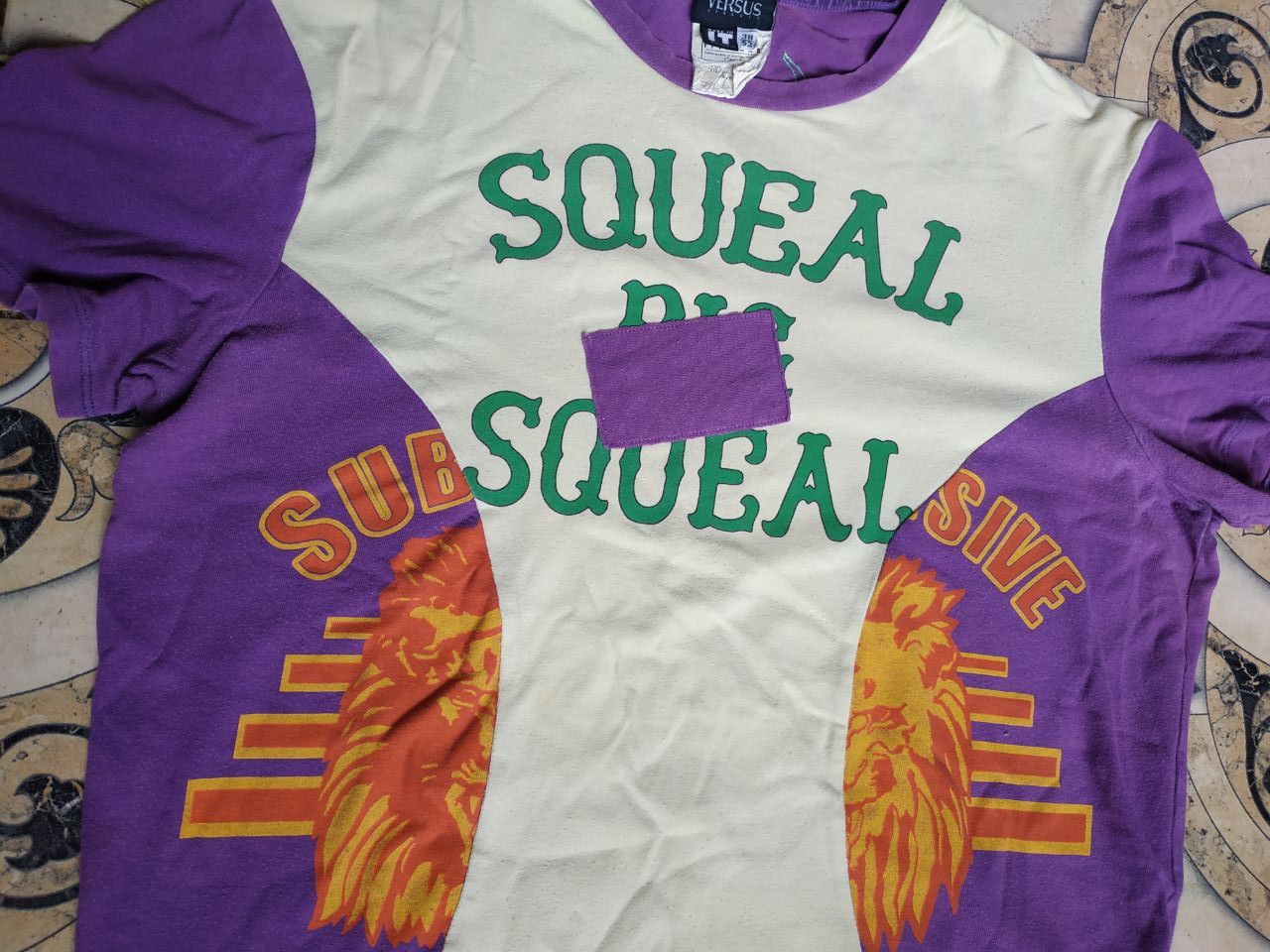 Versus Versace Vintage Versus Versace Lions Graphic Ittierre Made in Italy Size US L / EU 52-54 / 3 - 10 Thumbnail