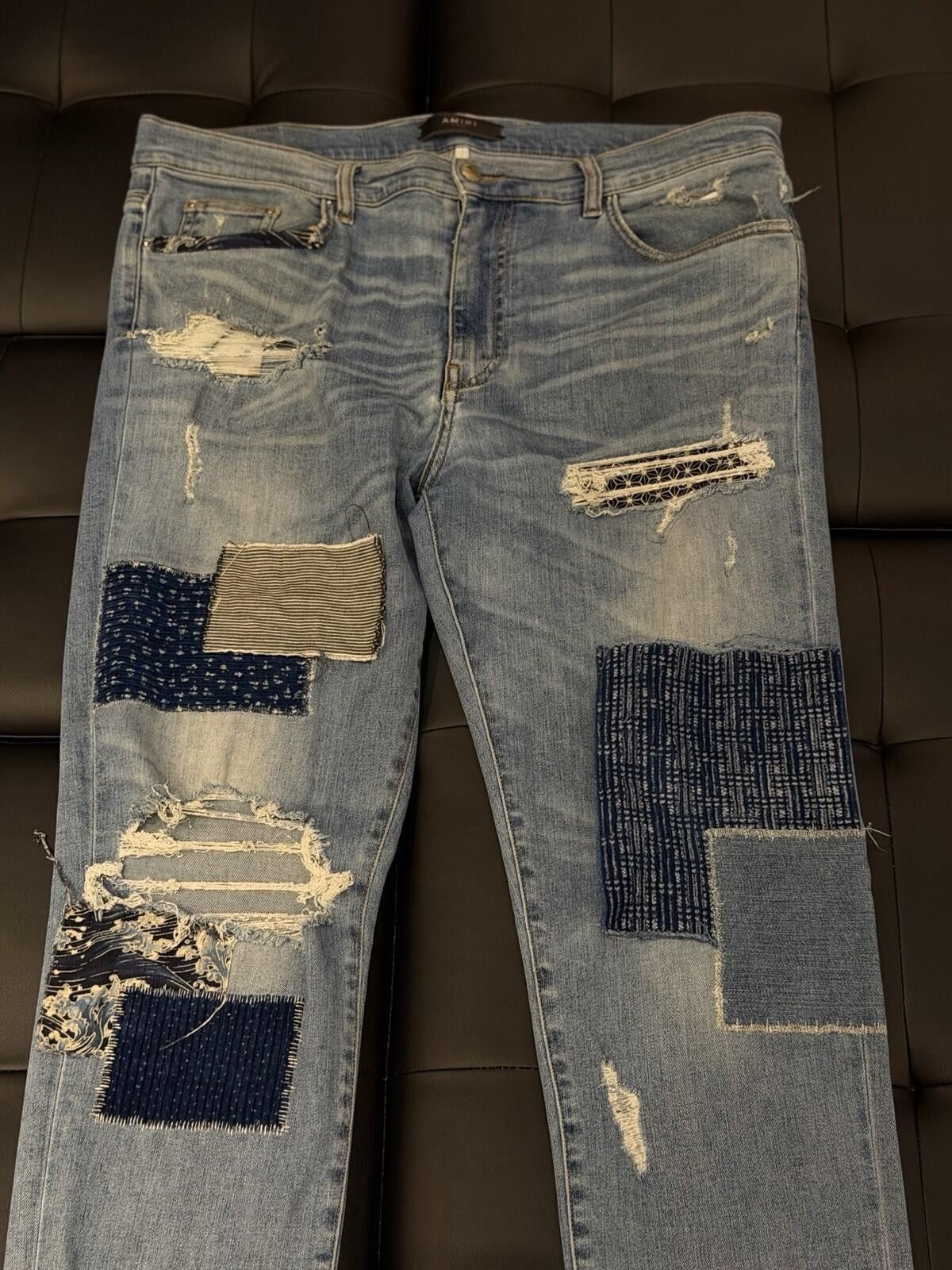 Amiri Size 38 - Amiri Blue Patchwork Jeans 100% Authentic Size US 38 / EU 54 - 2 Thumbnail