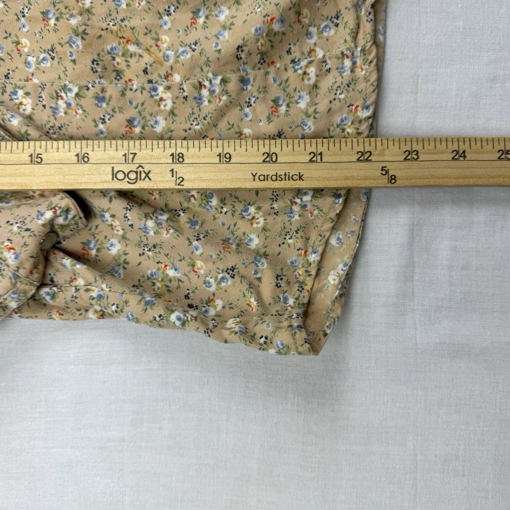 Vintage VINTAGE Arizona Jeans Button-Up Shirt Women XL Tan Floral Flowers Y2K 1956 aa Size XL / US 12-14 / IT 48-50 - 6 Thumbnail
