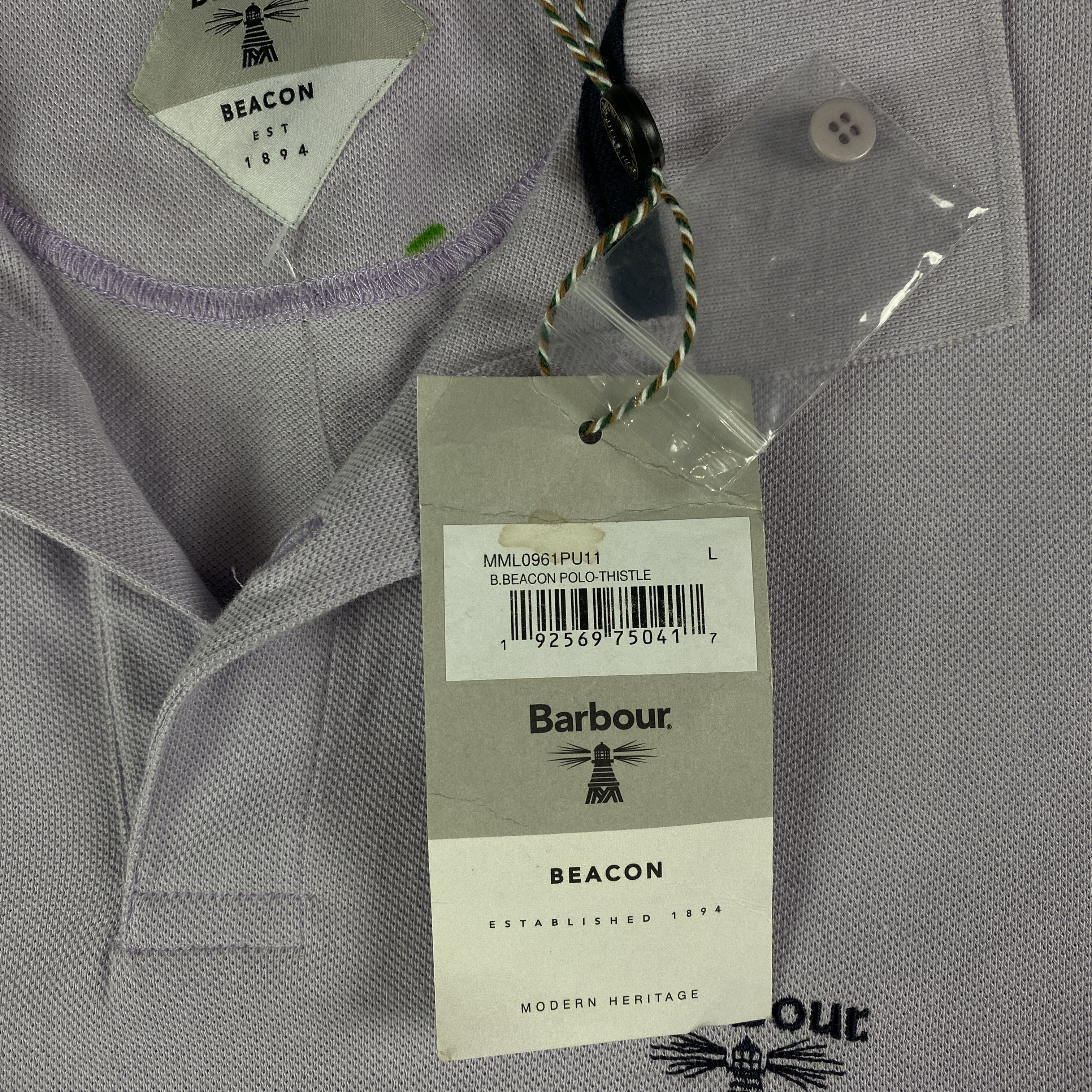 Barbour Men’s Polo T-Shirt Barbour Size L Blue Size US L / EU 52-54 / 3 - 4 Thumbnail