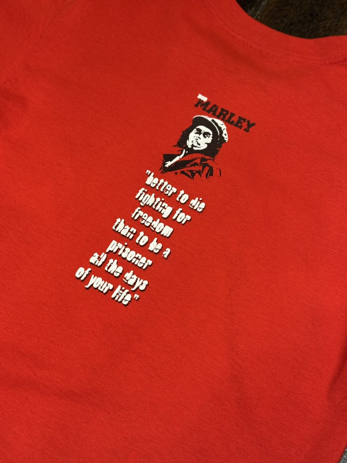 Bob Marley × Vintage Bob Marley Zion Rootswear Vintage Red T-Shirt Size S Size US S / EU 44-46 / 1 - 6 Thumbnail