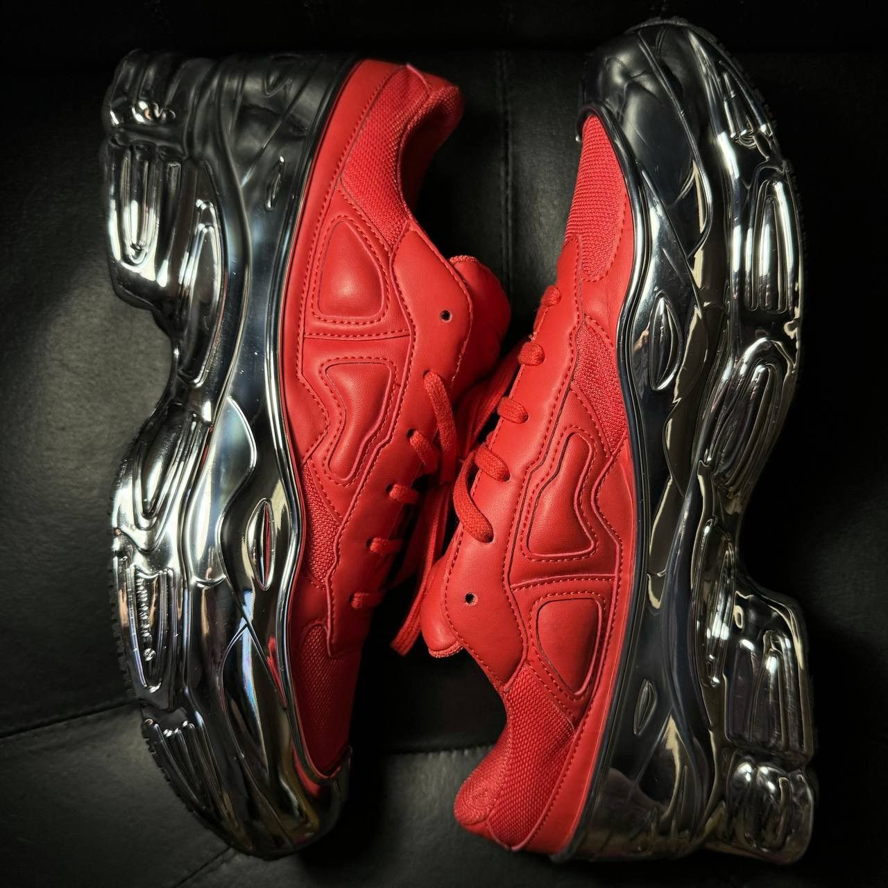 Adidas × Raf Simons 11us Adidas Raf Simons Ozweego Metallic Red Sneakers Size US 11 / EU 44 - 5 Thumbnail