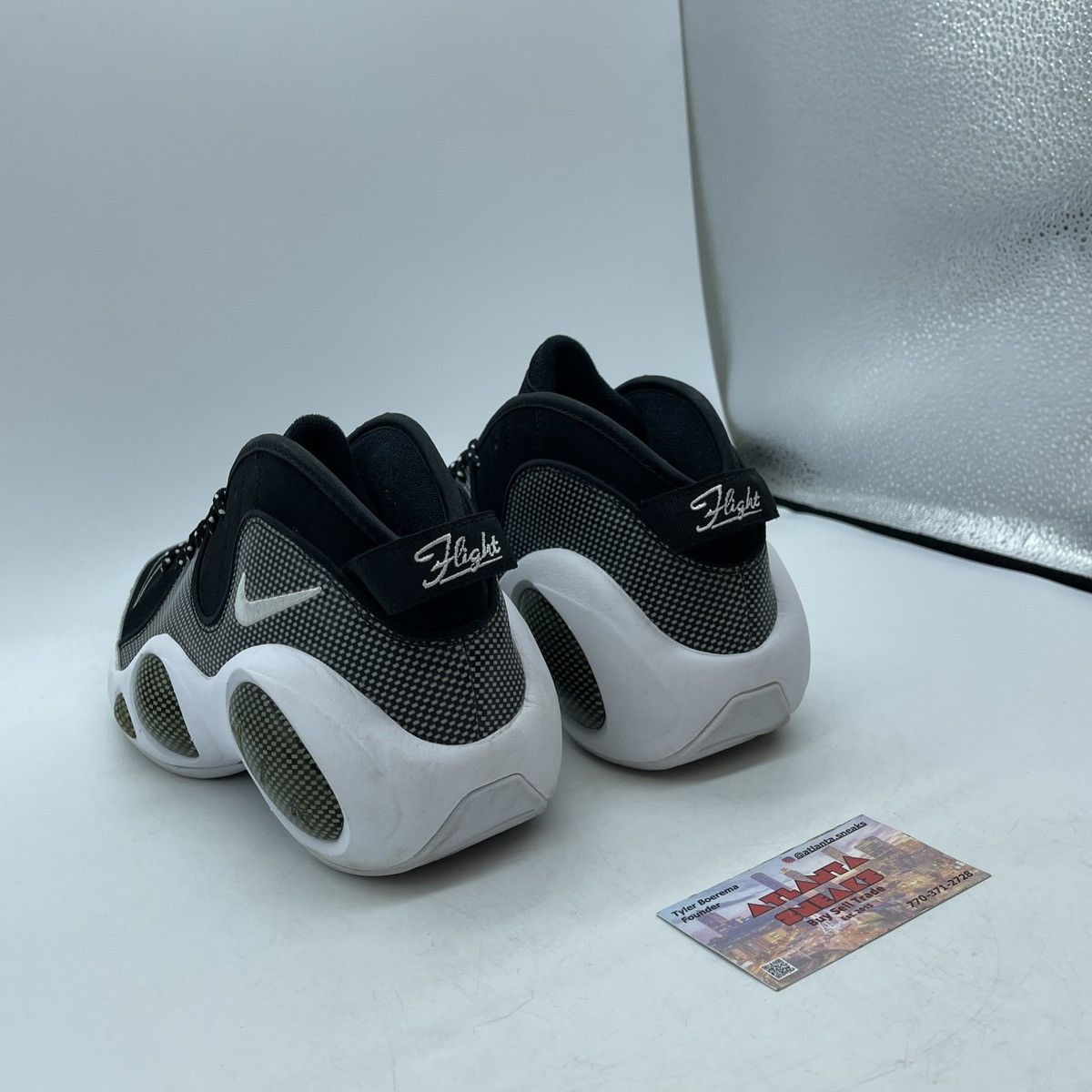 Nike Air zoom flight95 black metallic silver Size US 9 / EU 42 - 4 Thumbnail
