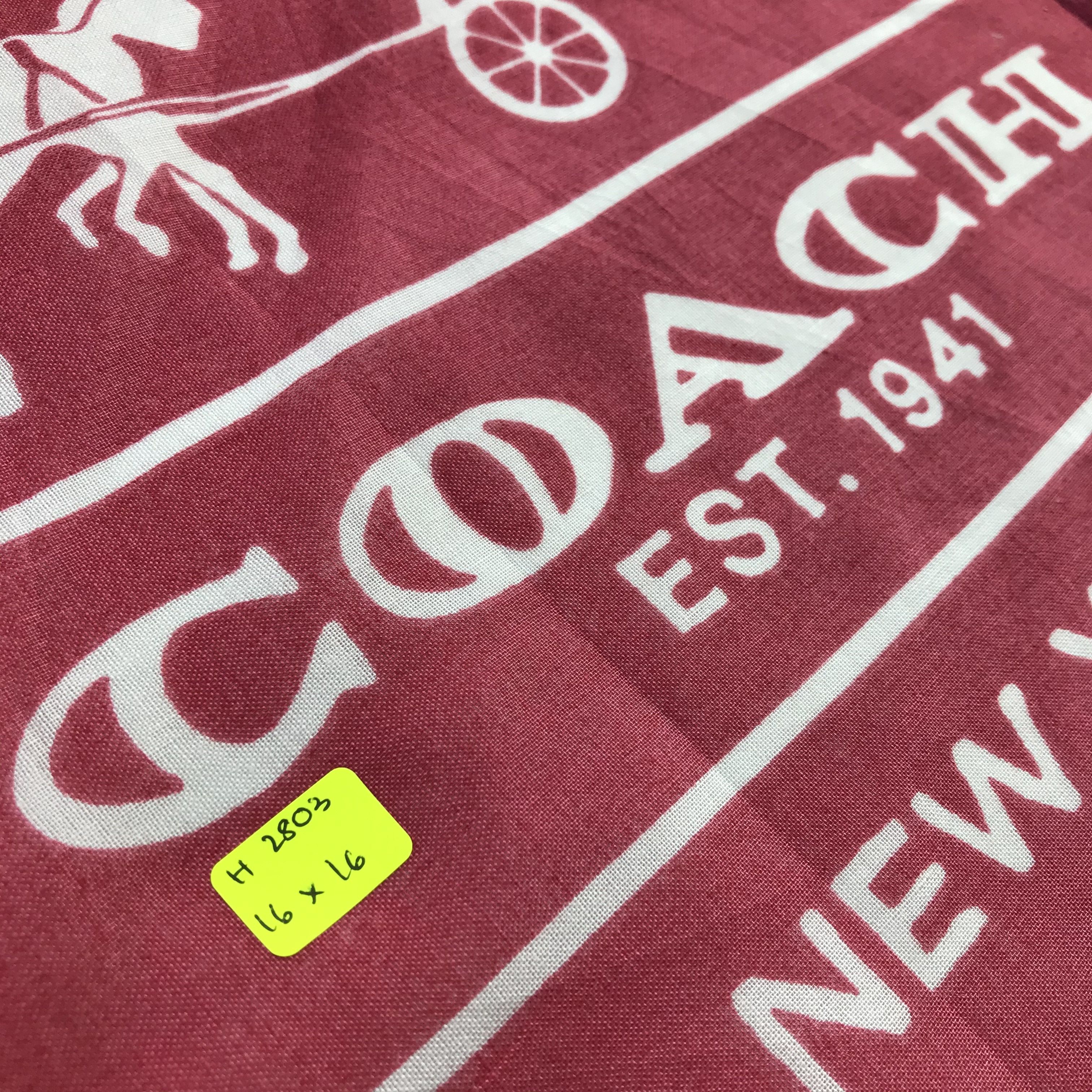 Coach × Vintage Coach Bandana/ Handkerchief / Neckerchief Size ONE SIZE - 5 Thumbnail