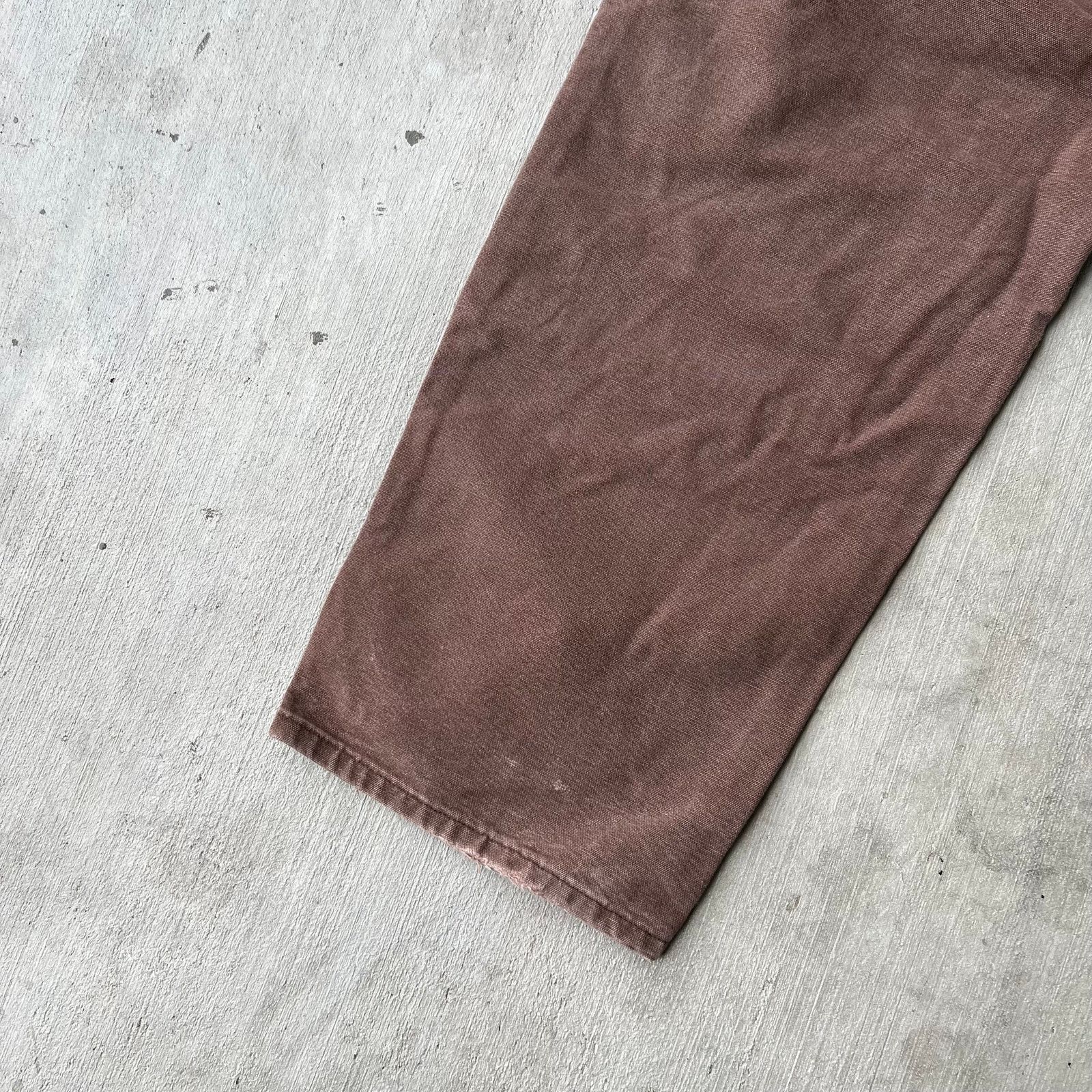 Carhartt × Vintage Vintage Y2K Carhartt B136 CHT brown double knee work pants Size US 39 - 6 Thumbnail
