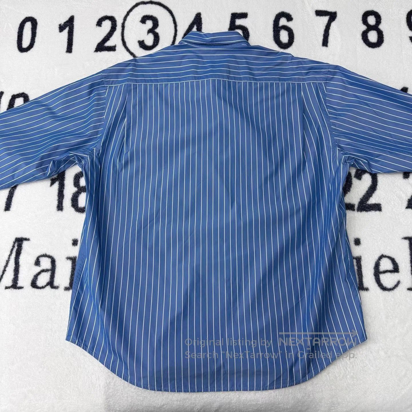 Balenciaga Blue Striped Short Sleeve Button. Size US XL / EU 56 / 4 - 2 Thumbnail