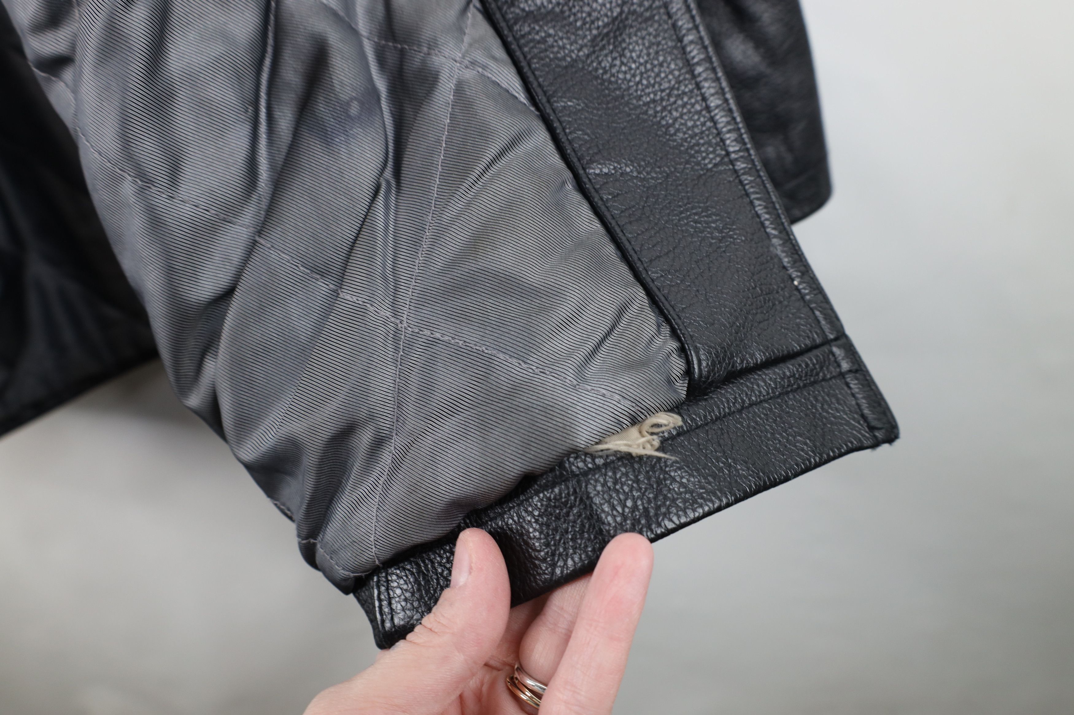 Vintage Vintage 90s Y2K Streetwear Leather Button Jacket Black Size US L / EU 52-54 / 3 - 12 Thumbnail