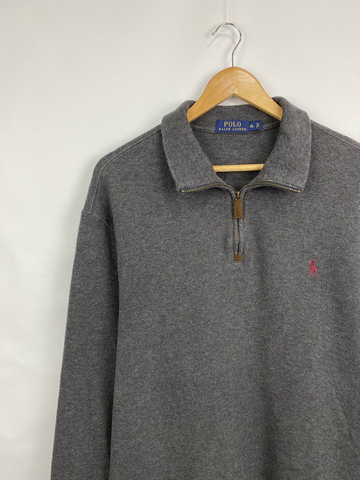 Polo Ralph Lauren Vintage Y2K Ralph Lauren Knitted 1/4 Zip Sweater Size US XL / EU 56 / 4 - 2 Thumbnail