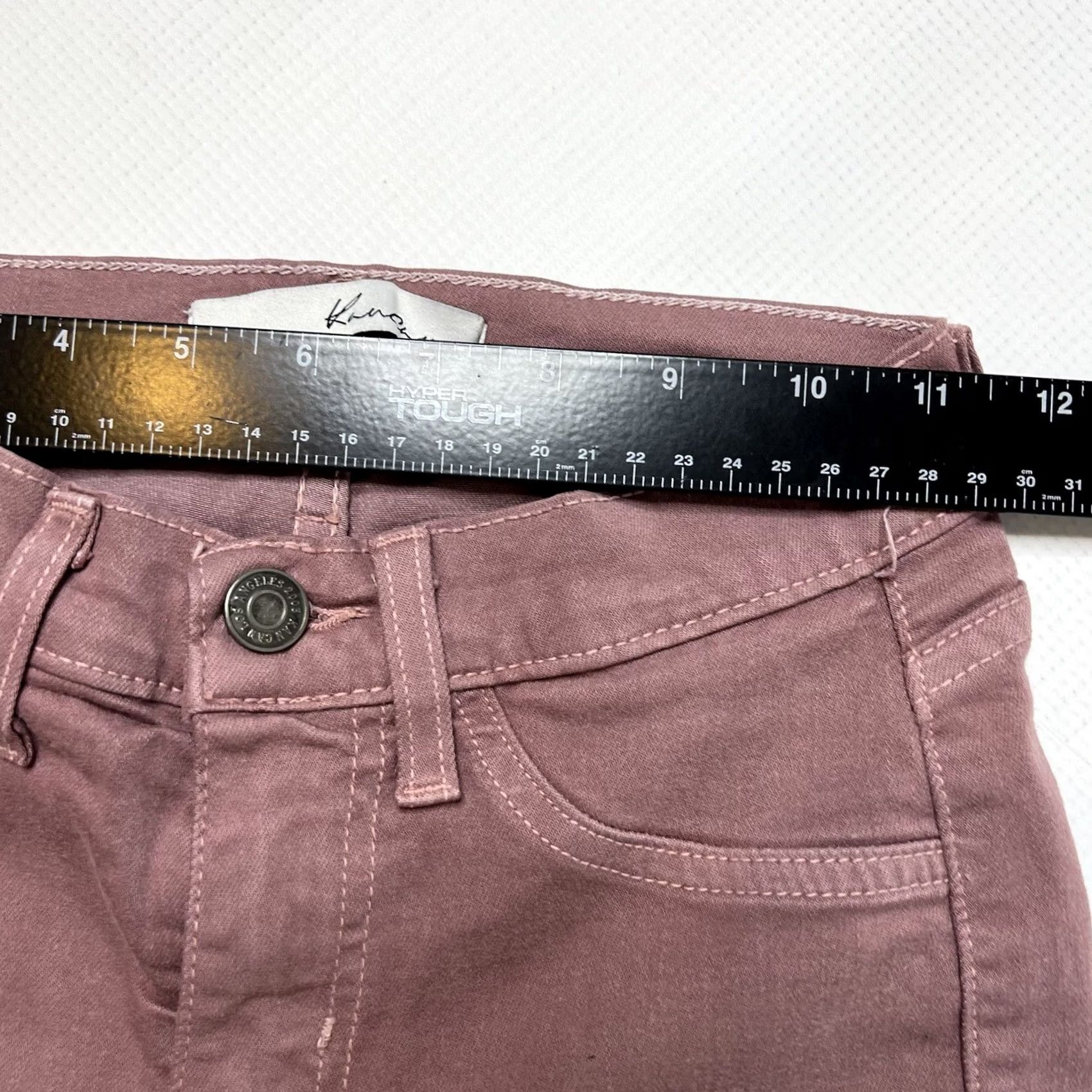 Vintage VINTAGE KanCan Estilo Jeans Women's Size 24x30 Skinny Mauve Pink Low Rise Jeans Size 42" / US 20 - 5 Thumbnail