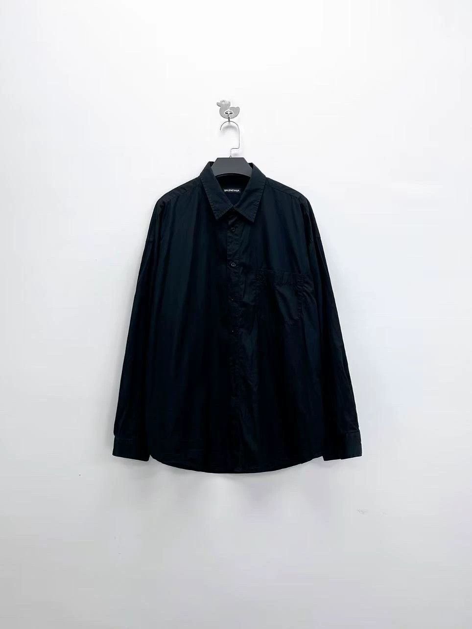 Balenciaga balenciaga black oversized shirt jacket Size US M / EU 48-50 / 2 - 1 Thumbnail