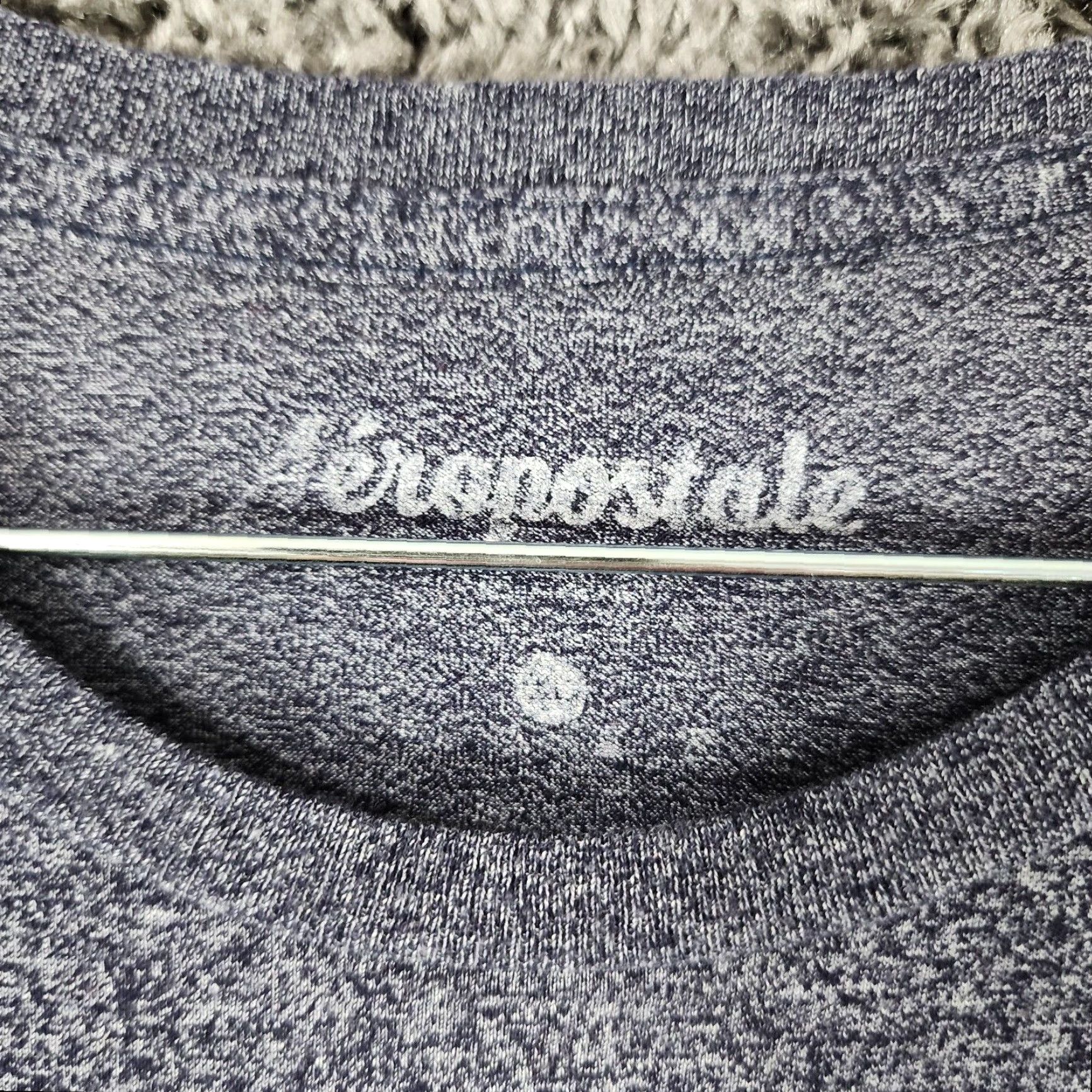 Vintage Aeropostale Mens Long Sleeve Tee Blue Heathered Adult Extra Large Size US XL / EU 56 / 4 - 4 Thumbnail