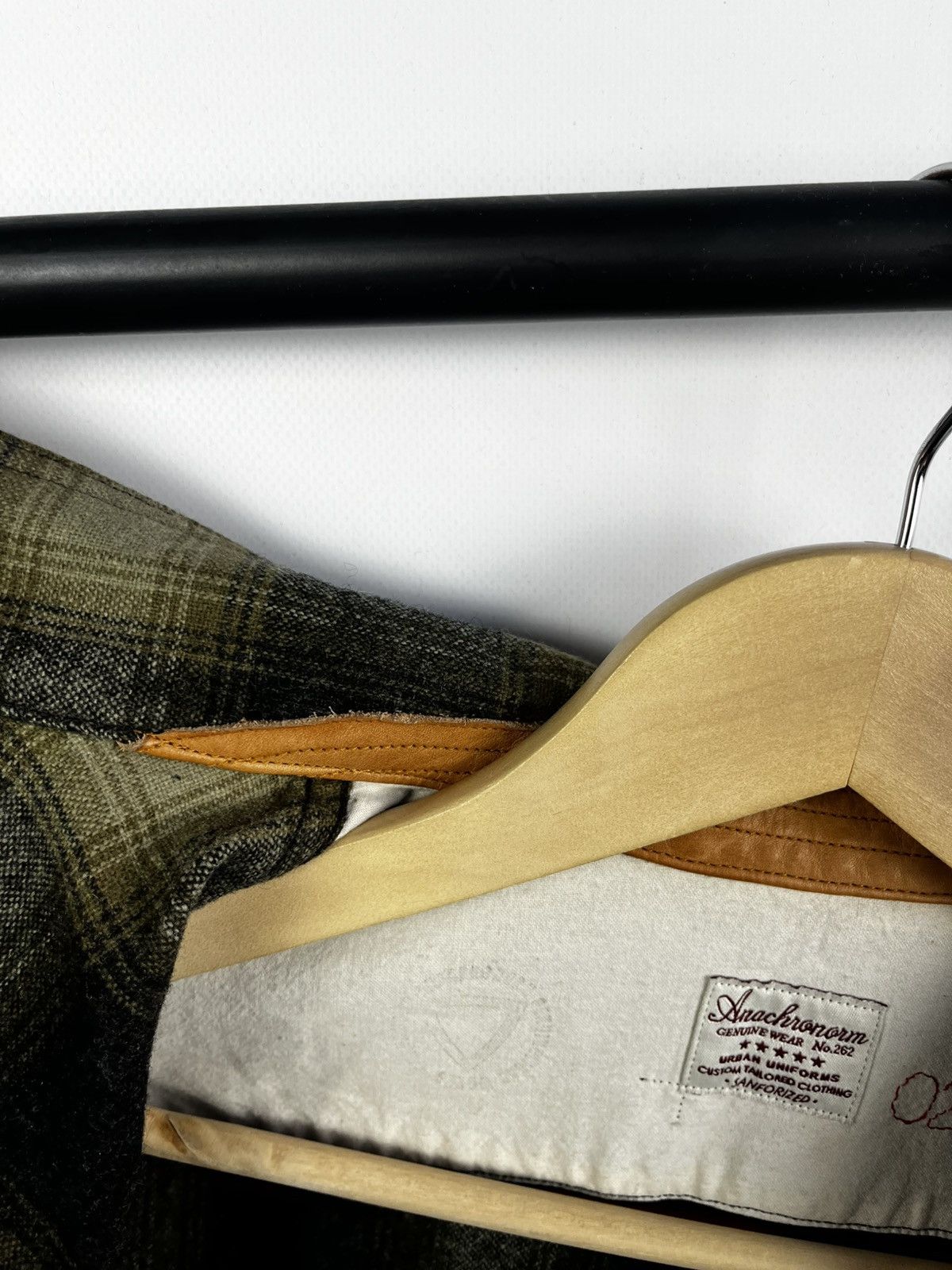 ANACHRONORM ANACHRONORM flannel leather shirt size m made japan Size US M / EU 48-50 / 2 - 16 Thumbnail