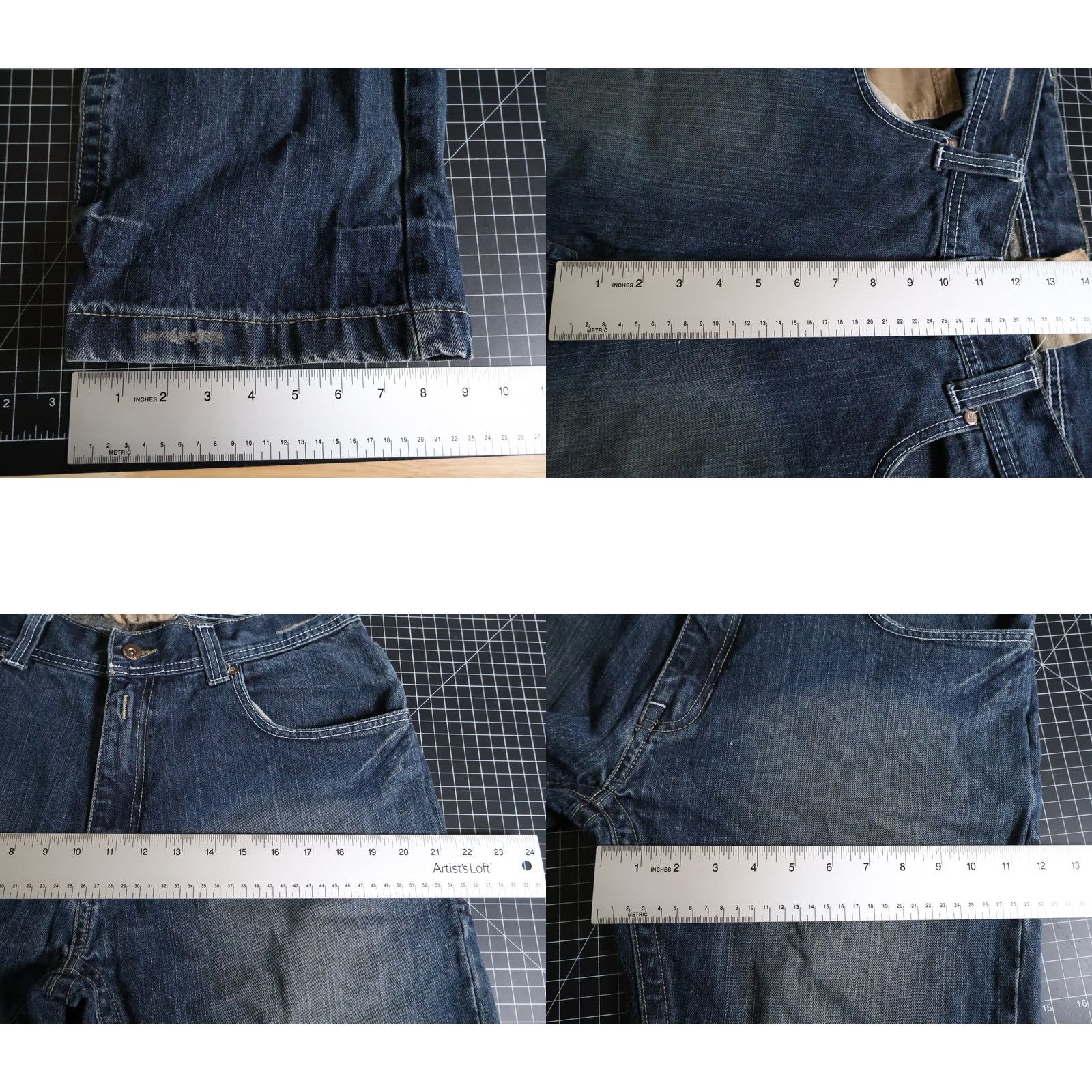 Southpole VINTAGE Southpole Jeans Men 32 x 30 Blue Denim Y2K Relaxed Fit VTG 34/32 Tag Straight 5-Pocket Design Jeans Mens Blue Denim 100% cotton Mid Rise Size US 33 - 8 Thumbnail