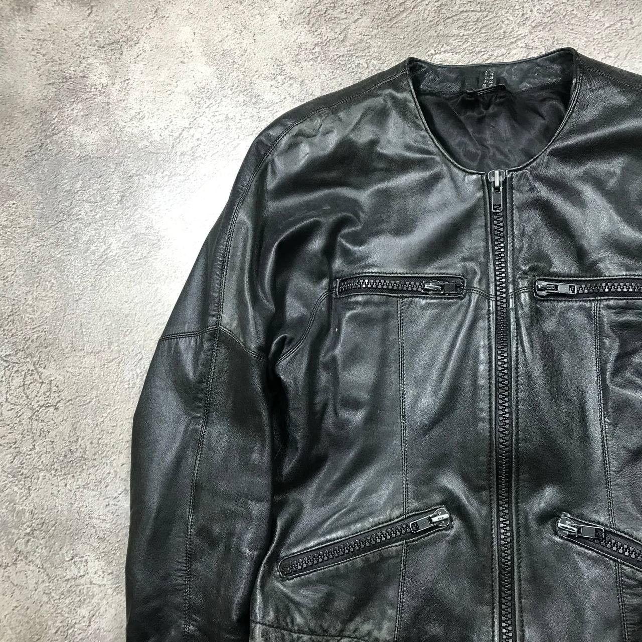 Japanese Brand VINTAGE Y2K LEATHER JACKET JAPAN CASUAL STREETWEAR 90s Size M / US 6-8 / IT 42-44 - 2 Thumbnail
