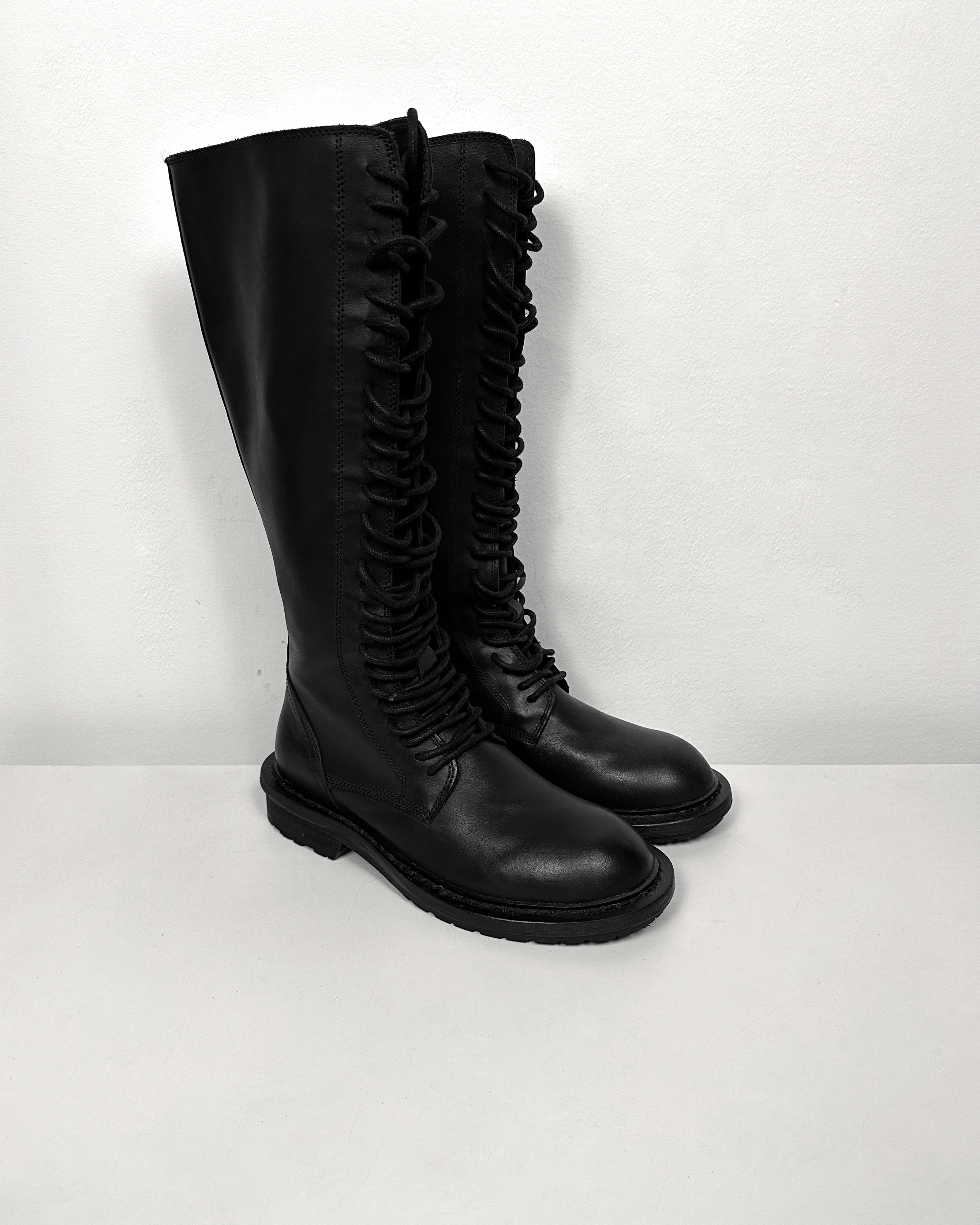 Ann Demeulemeester Ann Demeulemeester Knee High Lace Up Boots Size US 5 / IT 35 - 1 Thumbnail