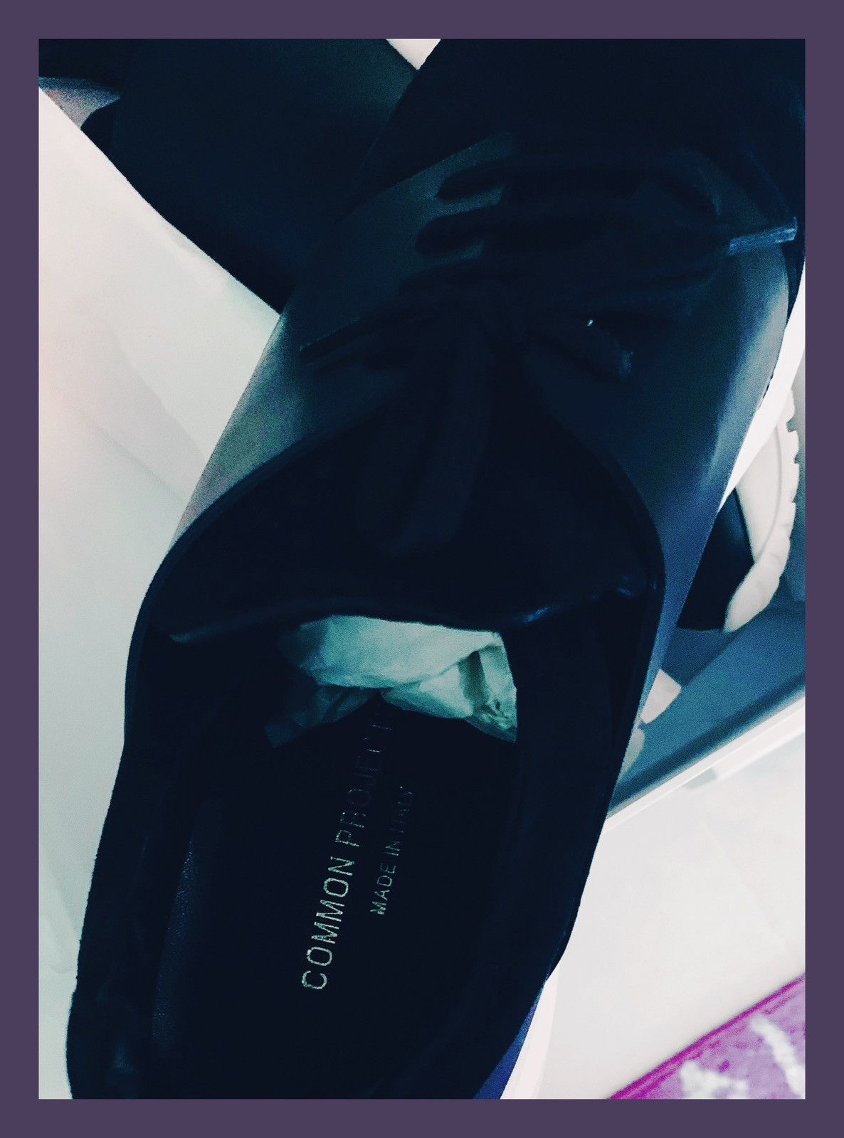 Common Projects Common Projects Original Track Black Leather Sneakers Size US 13 / EU 46 - 8 Thumbnail