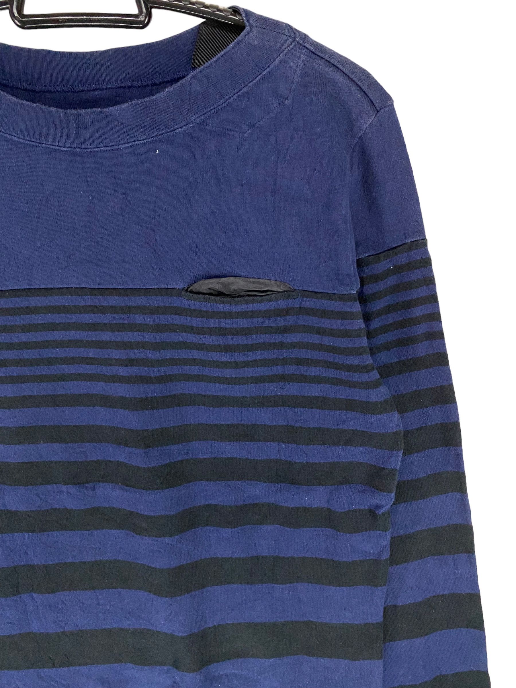 Designer × Japanese Brand × Sacai Sacai stripe pocket natural indigo longsleeve shirt Size US S / EU 44-46 / 1 - 4 Thumbnail