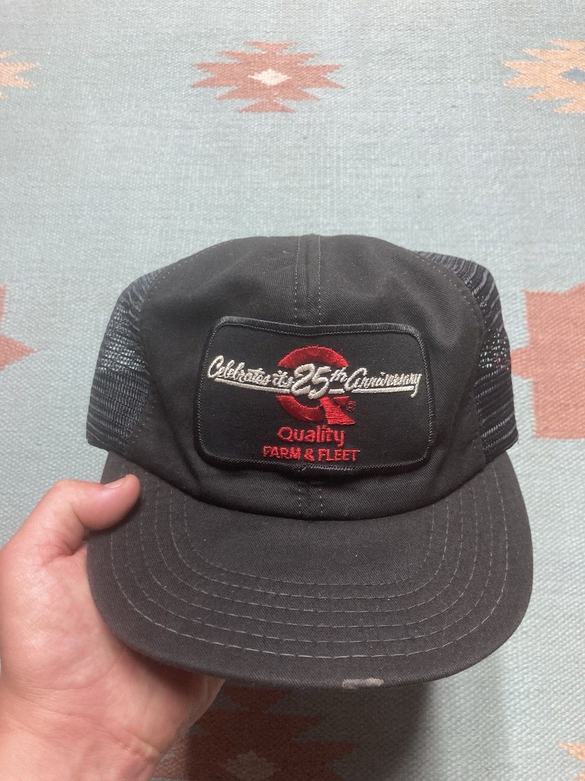 Vintage trucker hat mesh quality farm fleet patch 25th anniversary Size ONE SIZE - 2 Thumbnail