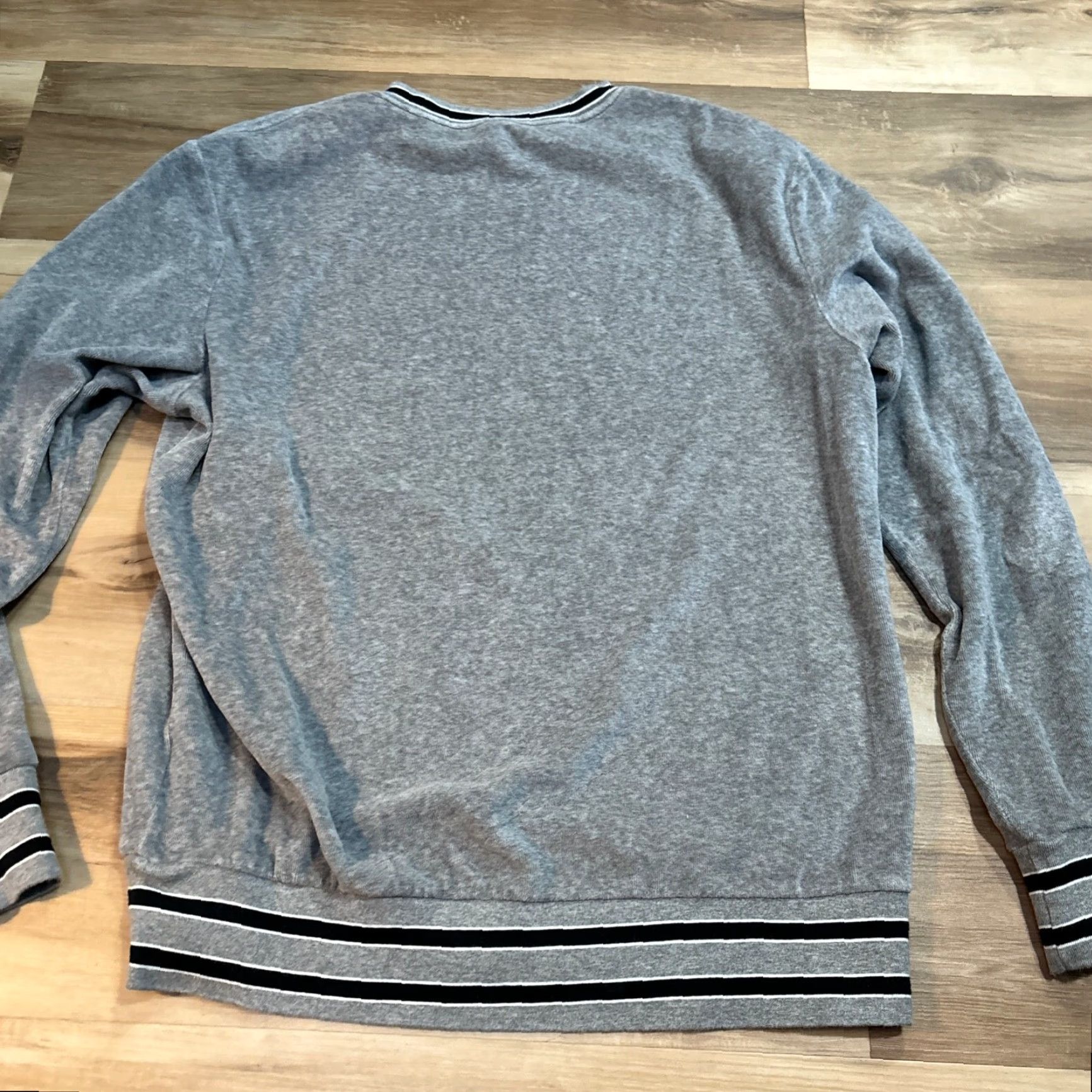 American Eagle Outfitters American Eagle Outfitters Sweater Mens M Crew Neck Gray Blue Standard Fit Ringer Long Sleeve Pullover Cotton Polyester Denim Knit? Size US M / EU 48-50 / 2 - 7 Thumbnail