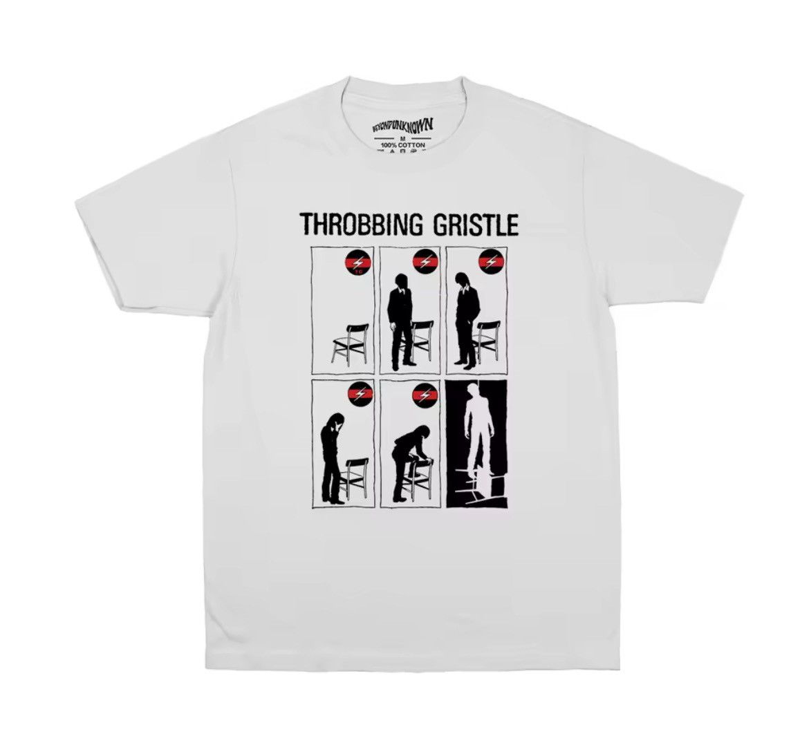 Vintage Throbbing Gristle Graphic Printed Cotton Tshirt Size US XL / EU 56 / 4 - 6 Thumbnail