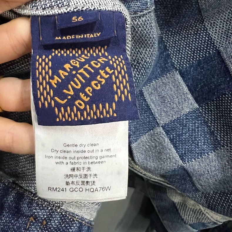 Louis Vuitton Louis Vuitton Mosaic effect printed denim jacket 2502-Nexta Size US XL / EU 56 / 4 - 3 Thumbnail