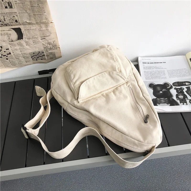 Japanese Brand × Vintage Canvas Capacity Shoulder Messenger Crossbody Bag Backpack Size ONE SIZE - 5 Thumbnail
