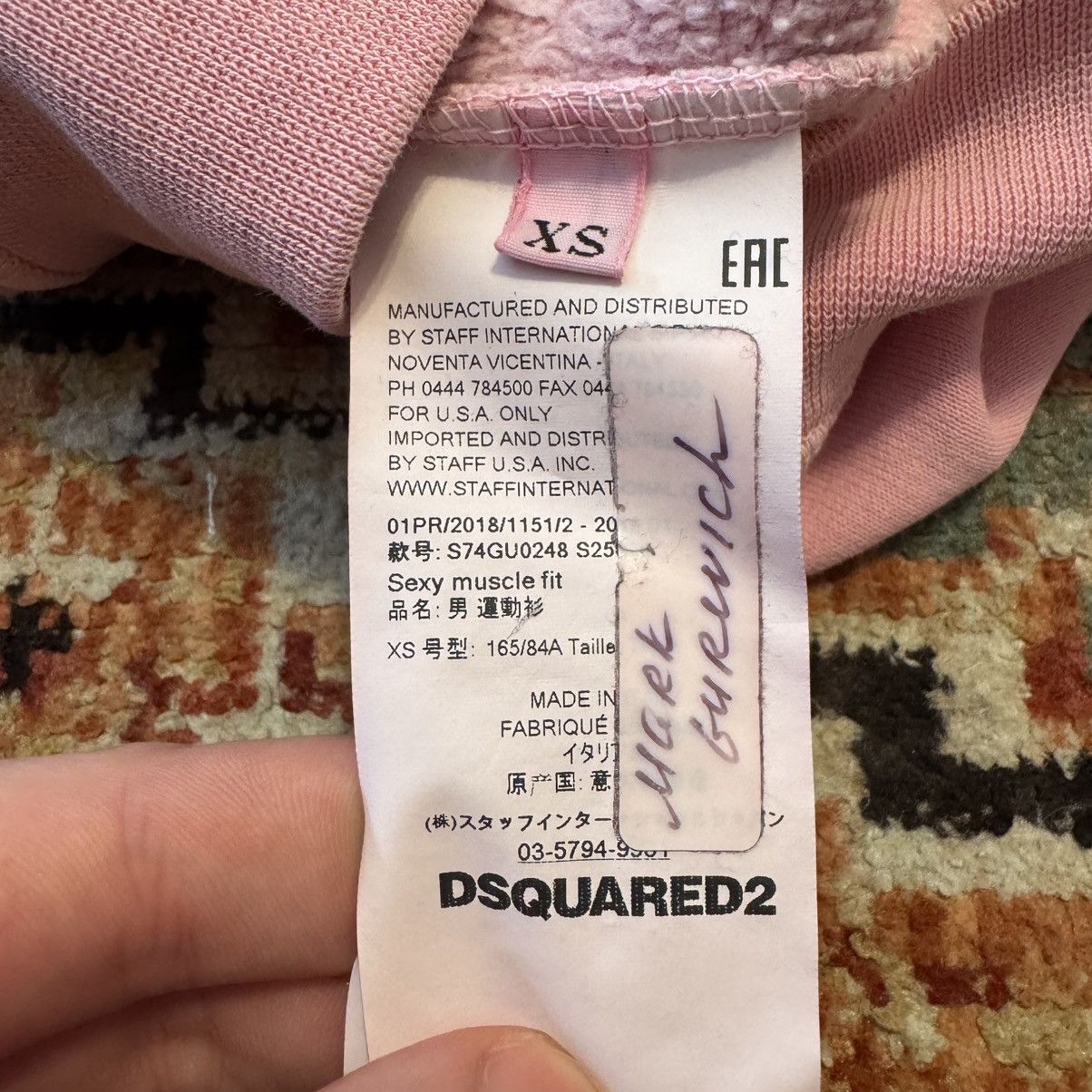 Dsquared2 DSquared2 “f*cky the bear” Pink Graphic Hoodie Streetwear XS Size US XS / EU 42 / 0 - 16 Thumbnail