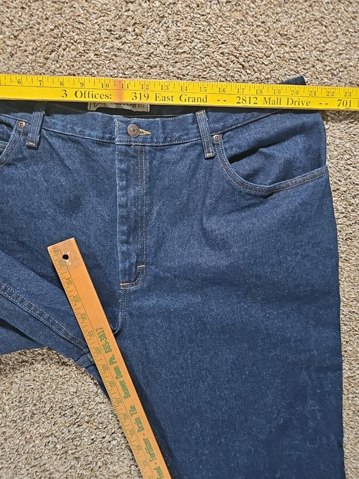 Lee LEE Regular Fit 44x30 Straight Cut Jeans Size US 44 / EU 60 - 4 Thumbnail