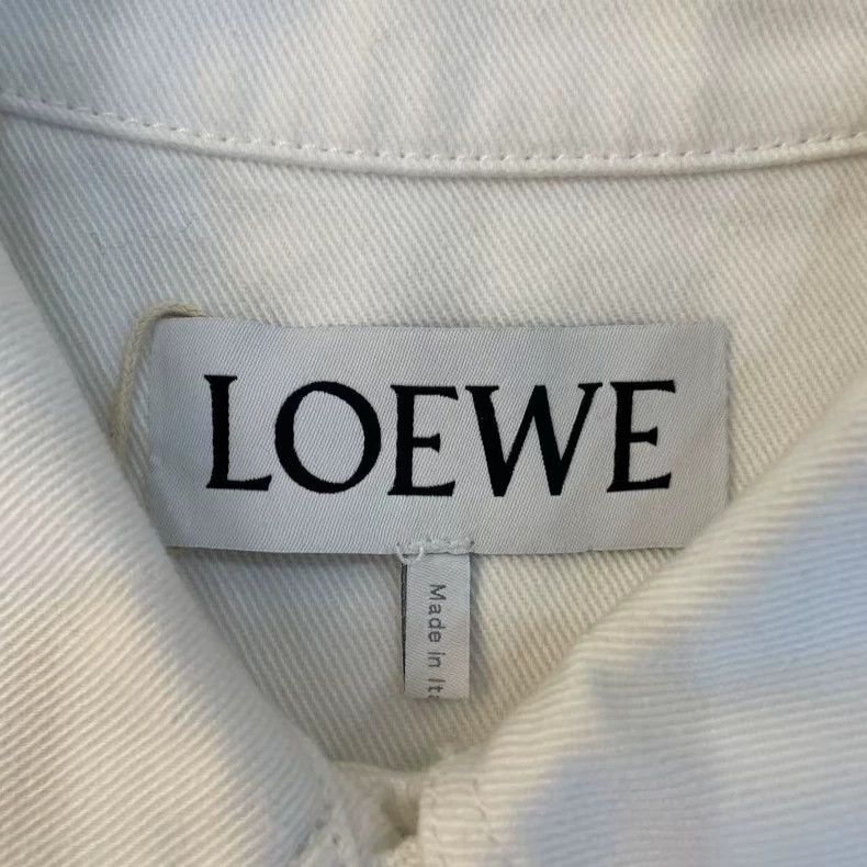 Loewe Loewe White denim jacket Size S / US 4 / IT 40 - 6 Thumbnail