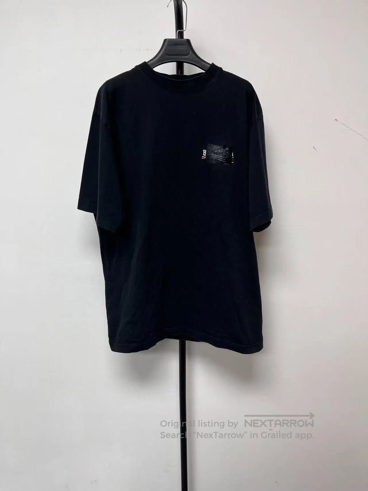 Balenciaga Balenciaga Men's Logo Print Round Neck T-shirt. Size US XS / EU 42 / 0 - 1 Thumbnail