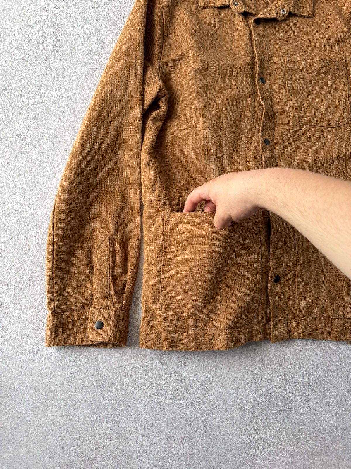 Folk VTG Folk Faded Brown French Cotton Works Distressed Jacket Size US M / EU 48-50 / 2 - 4 Thumbnail