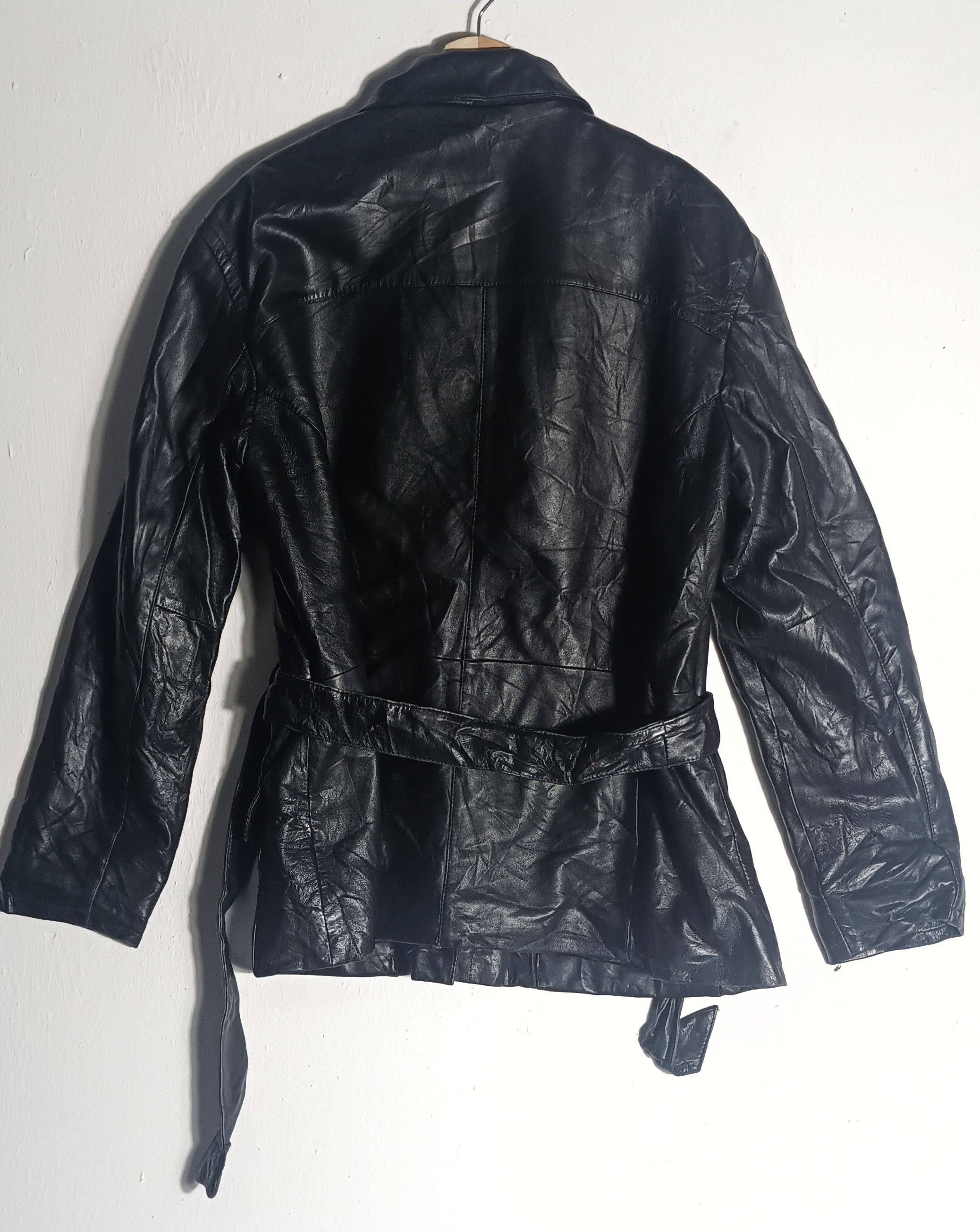 Vintage Vintage Genuine Black Leather TheAlternative Size US L / EU 52-54 / 3 - 3 Thumbnail
